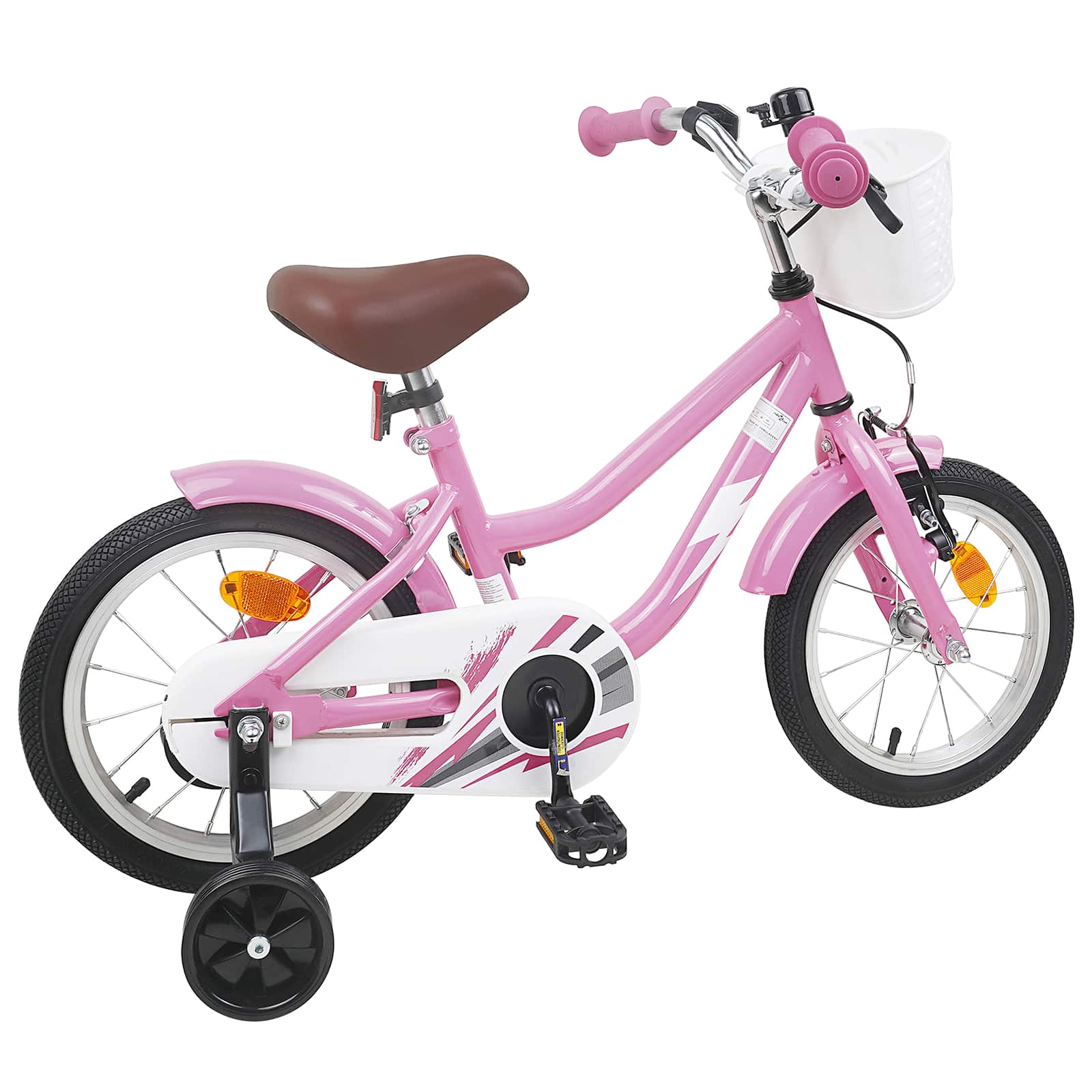 Kinderfahrrad 16 Zoll for 4-6 Years Old Hellrosa