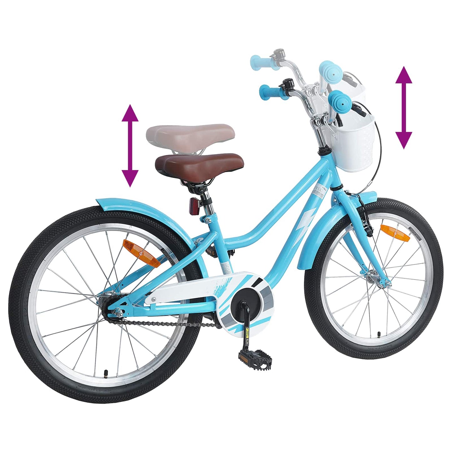 Kinderfahrrad 18 Zoll for 5-7 Years Old Himmelblau