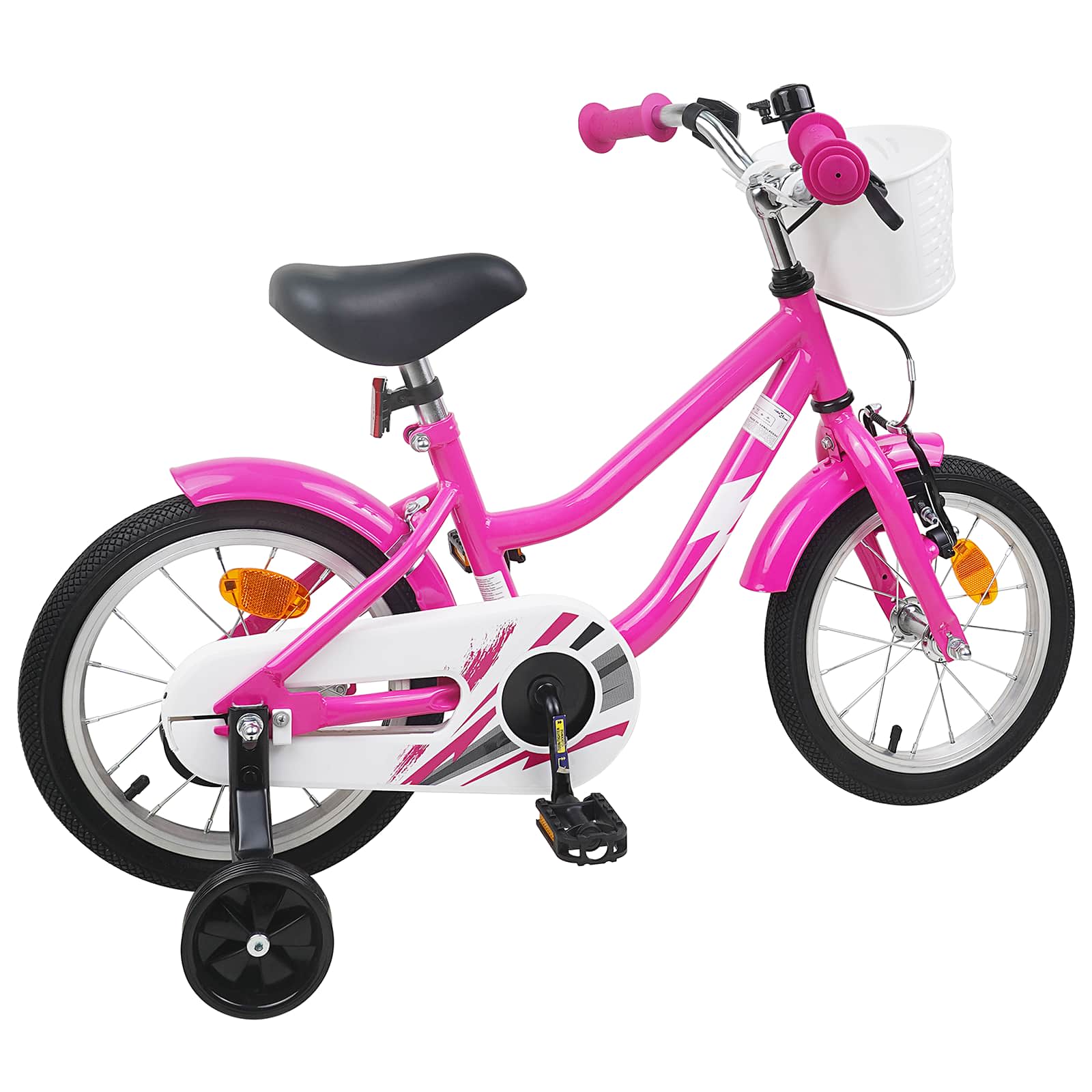 Kinderfahrrad 16 Zoll for 4-6 Years Old Dunkelrosa