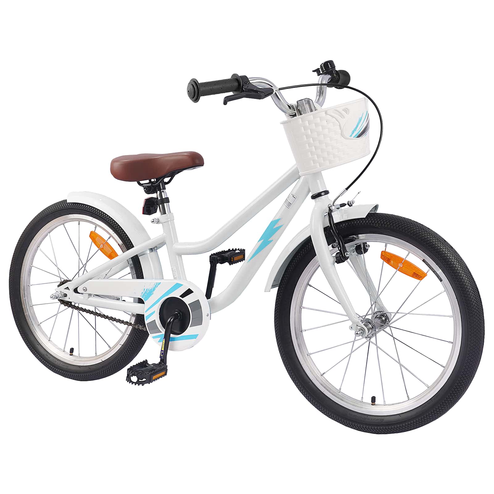 Kinderfahrrad 18 Zoll for 5-7 Years Old Weiß