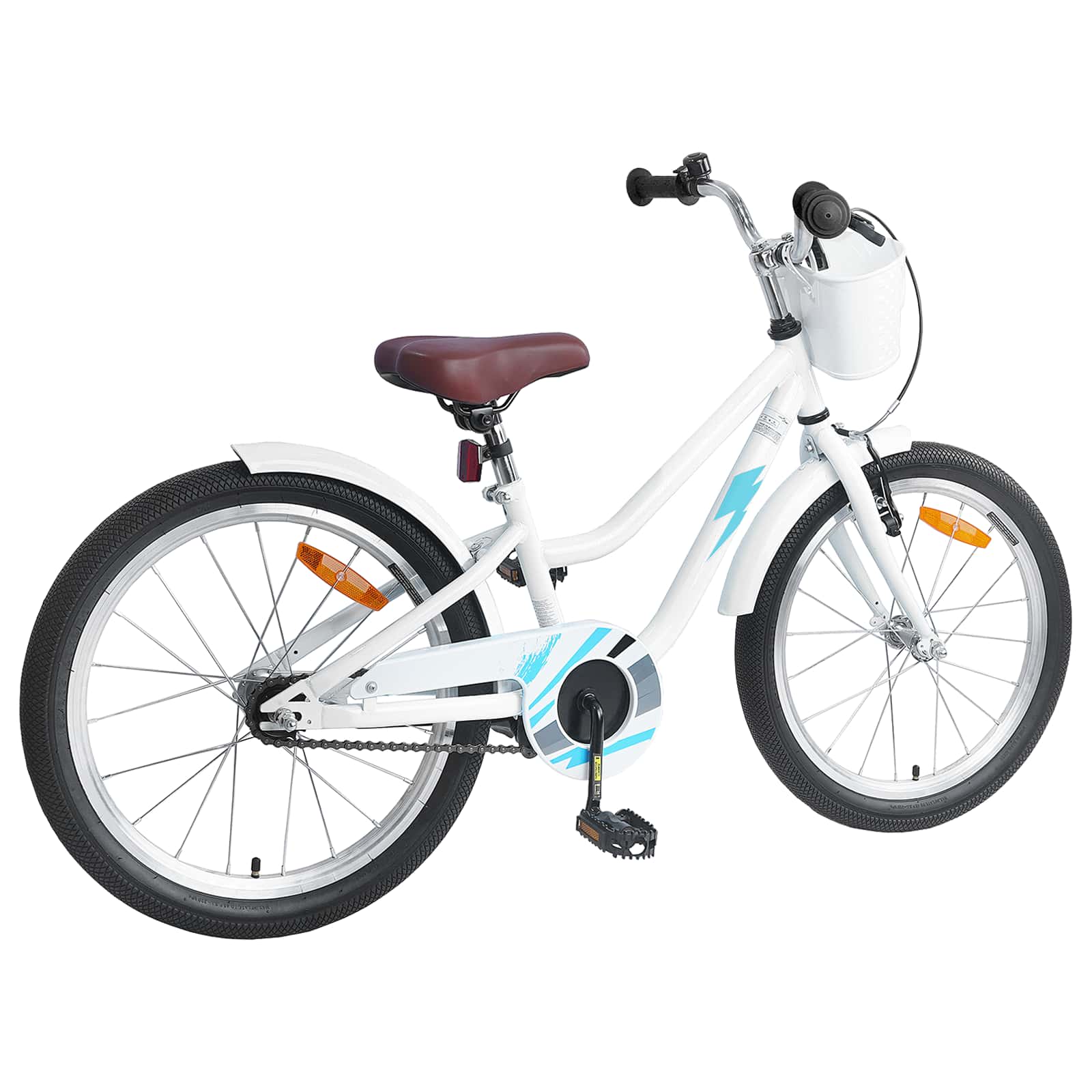 Kinderfahrrad 18 Zoll for 5-7 Years Old Weiß