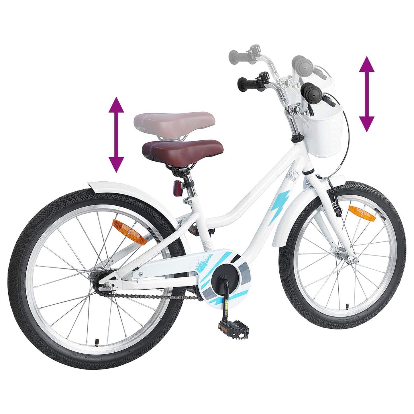 Kinderfahrrad 20 Zoll for kids aged 6 to 11 Weiß