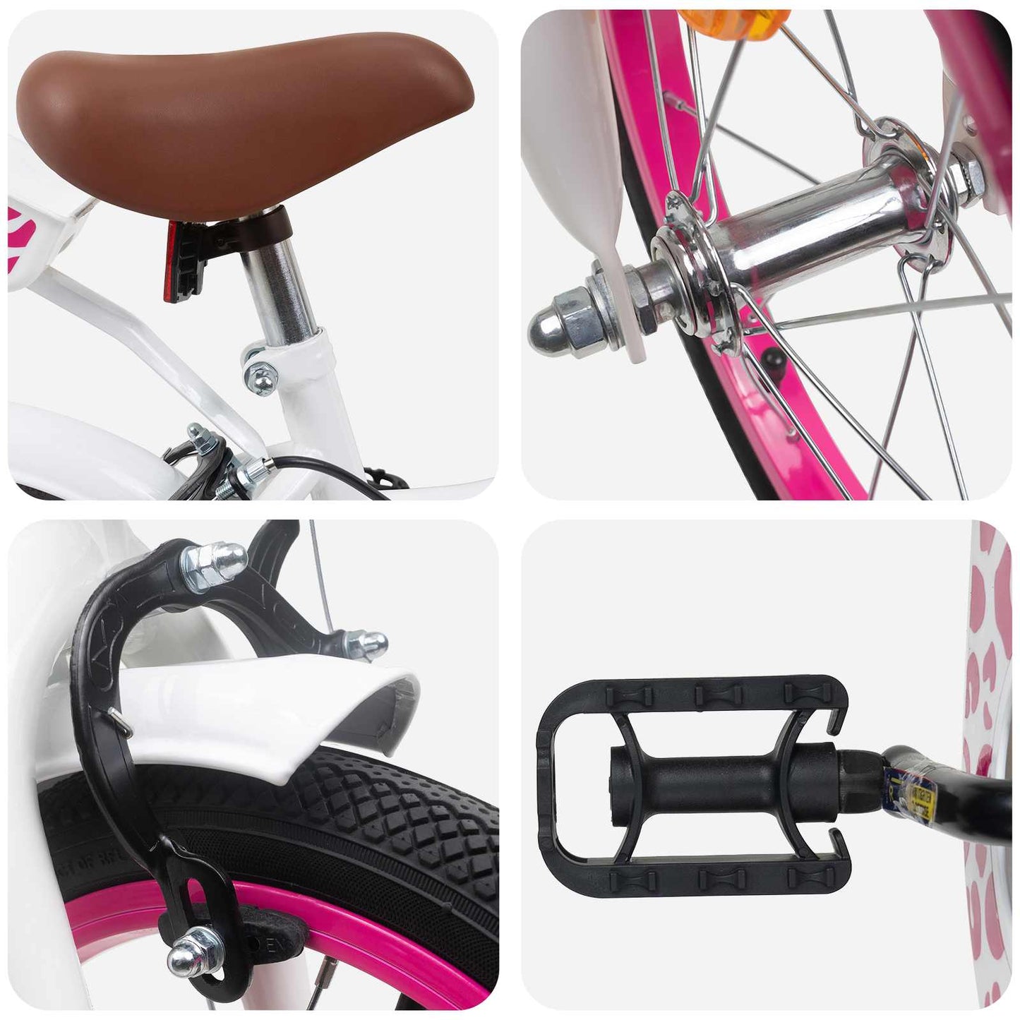 Kinderfahrrad 14 Zoll for 3-5 Years Old Weiß