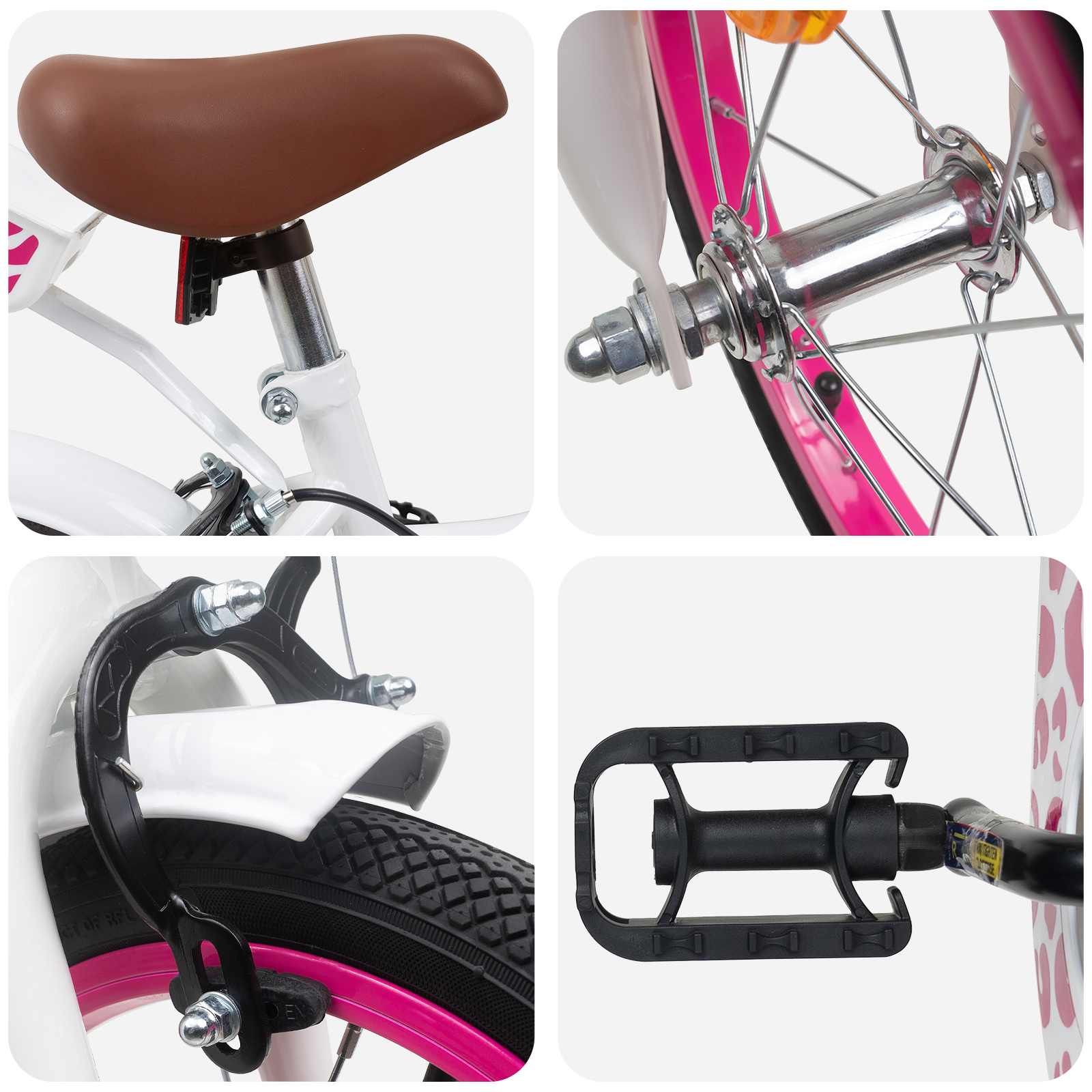 Kinderfahrrad 16 Zoll for 4-6 Years Old Weiß