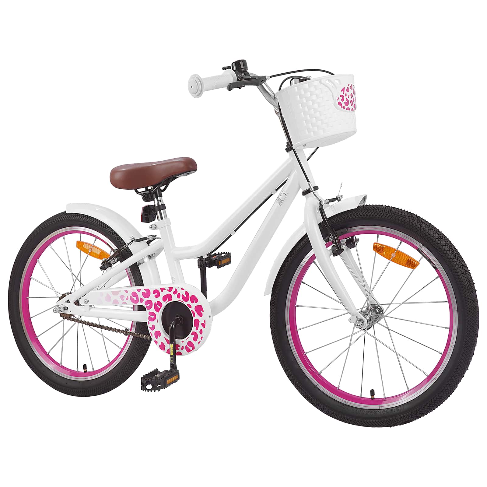Kinderfahrrad 18 Zoll for 5-7 Years Old Weiß