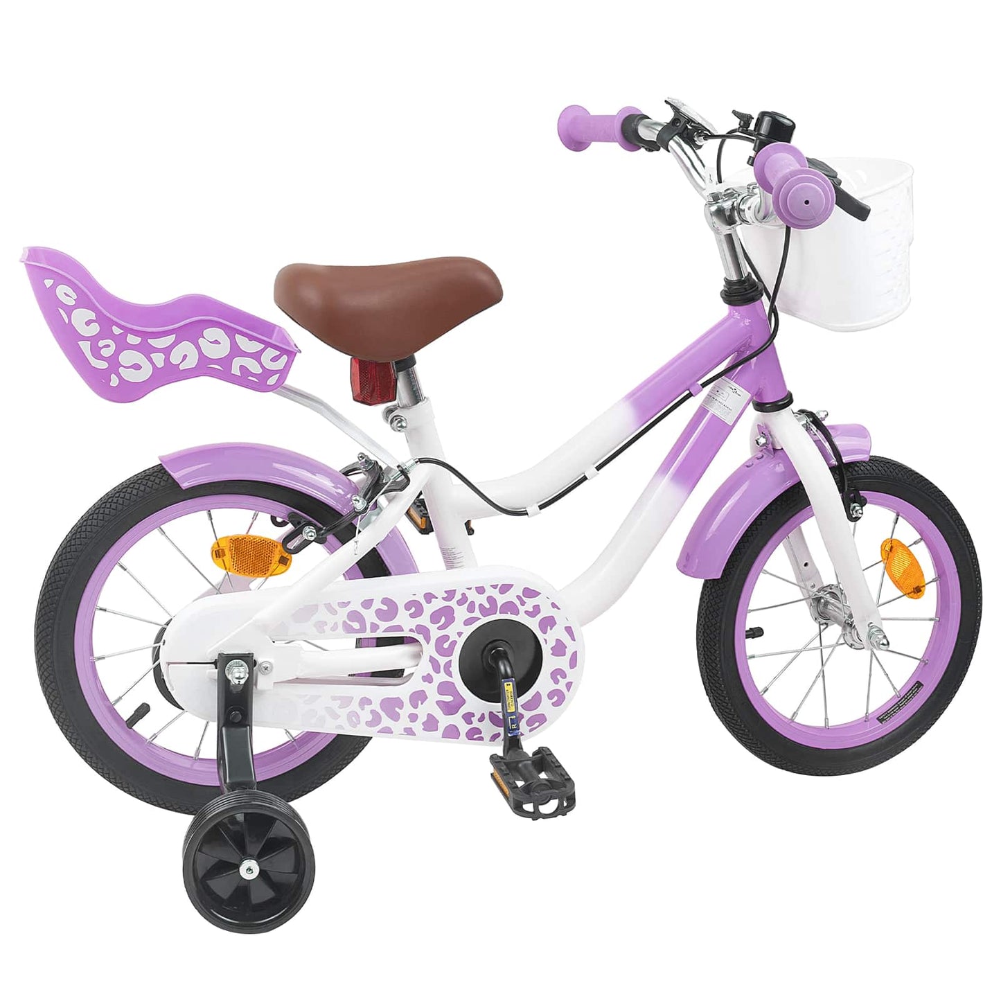 Kinderfahrrad 14 Zoll for 3-5 Years Old Lila