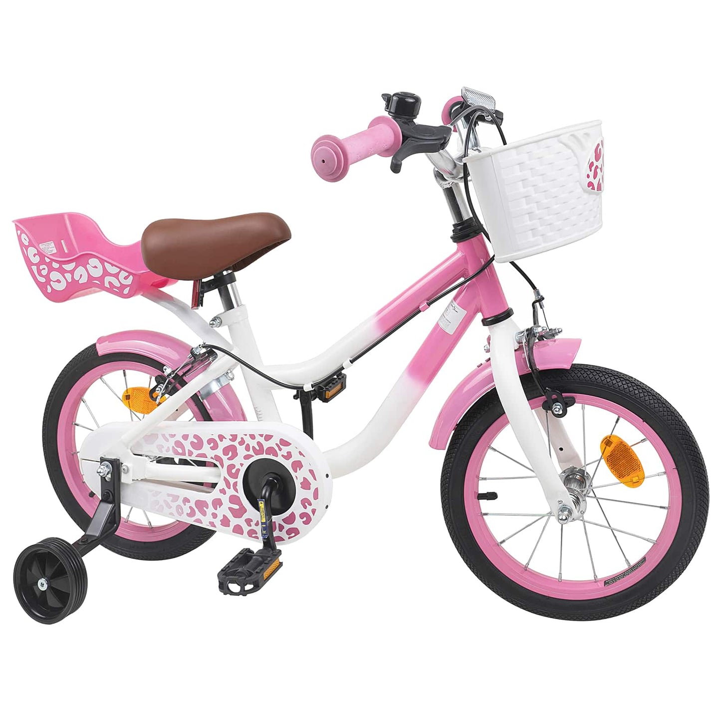 Kinderfahrrad 16 Zoll for 4-6 Years Old Hellrosa