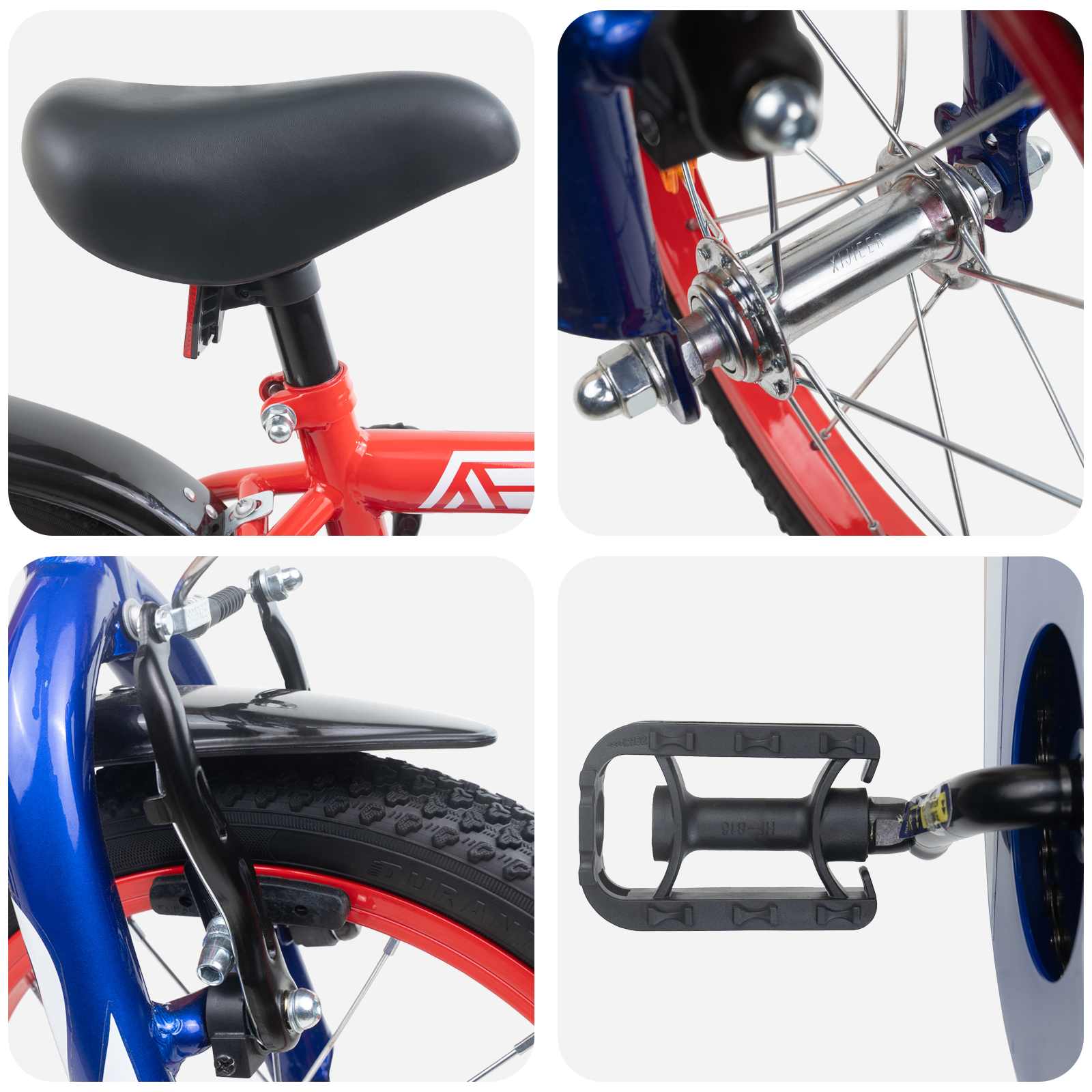 Kinderfahrrad 16 Zoll for 4-6 Years Old Rot