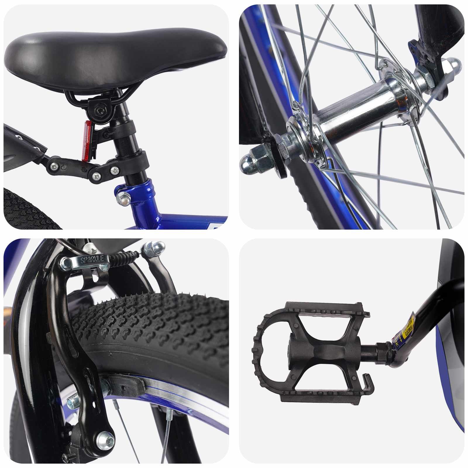 Kinderfahrrad 18 Zoll for 5-7 Years Old Dunkelblau