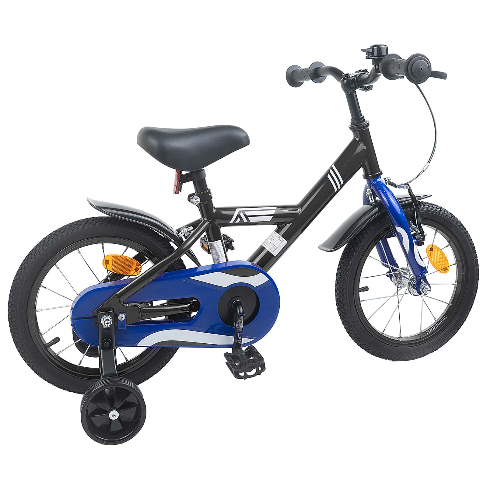 Kinderfahrrad 16 Zoll for 4-6 Years Old Schwarz