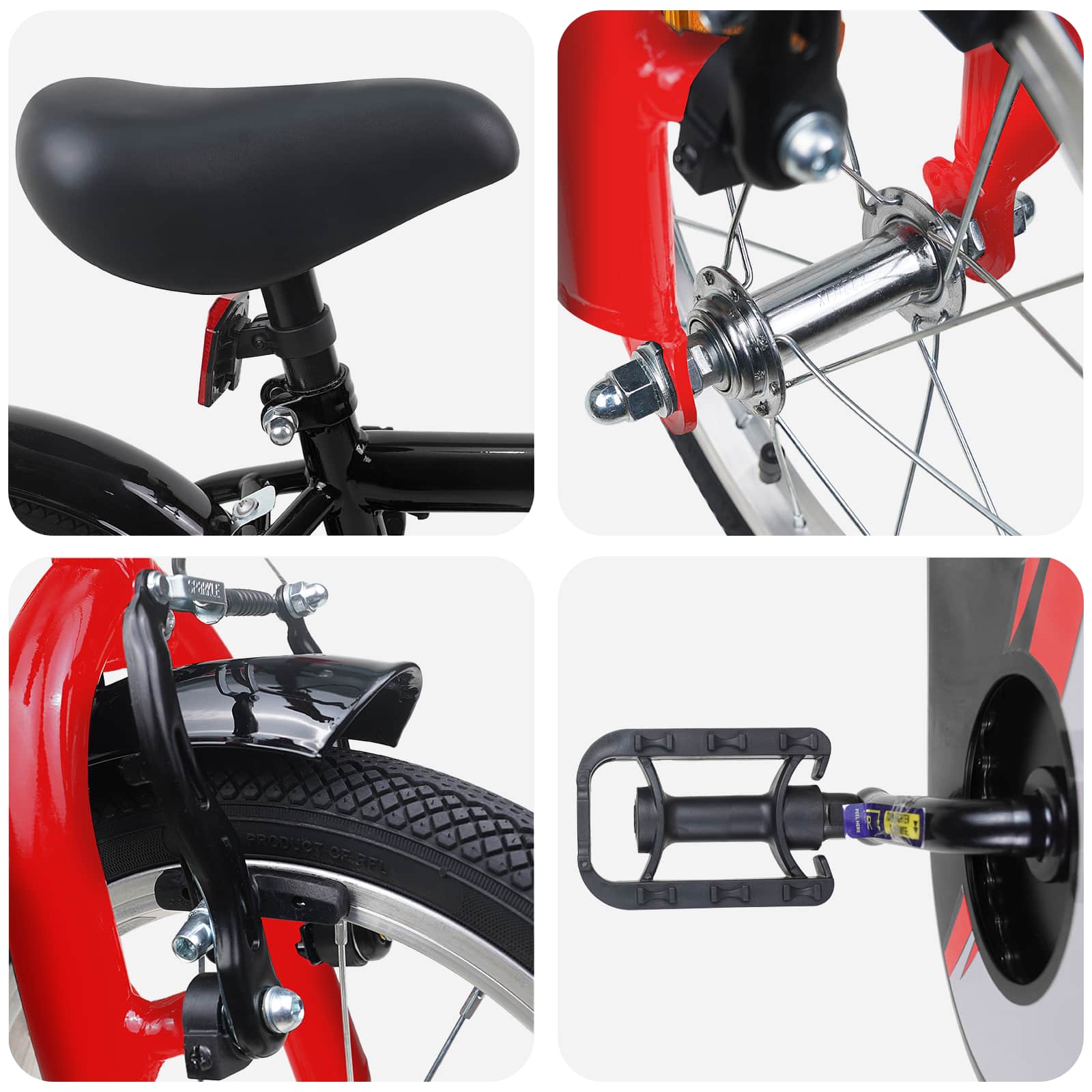 Kinderfahrrad 12 Zoll for 2 to 4 years old Schwarz