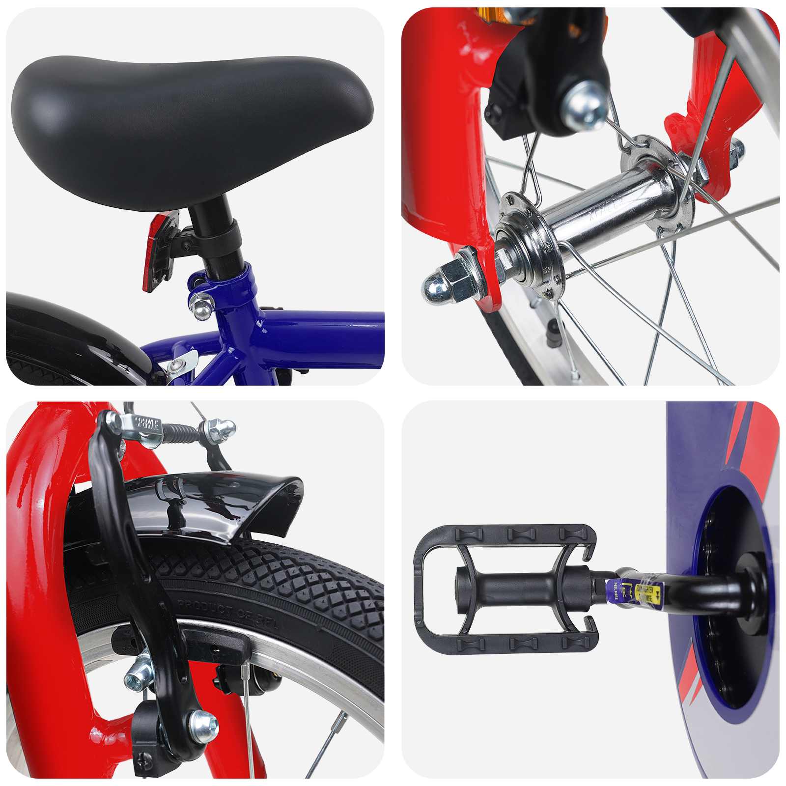 Kinderfahrrad 14 Zoll for 3-5 Years Old Dunkelblau