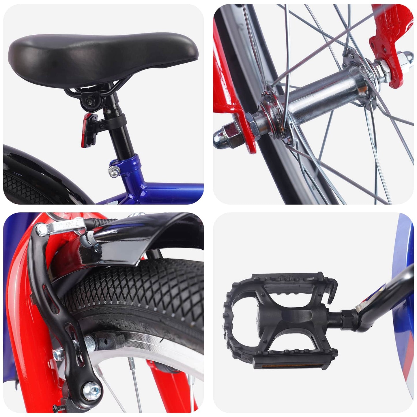 Kinderfahrrad 18 Zoll for 5-7 Years Old Dunkelblau