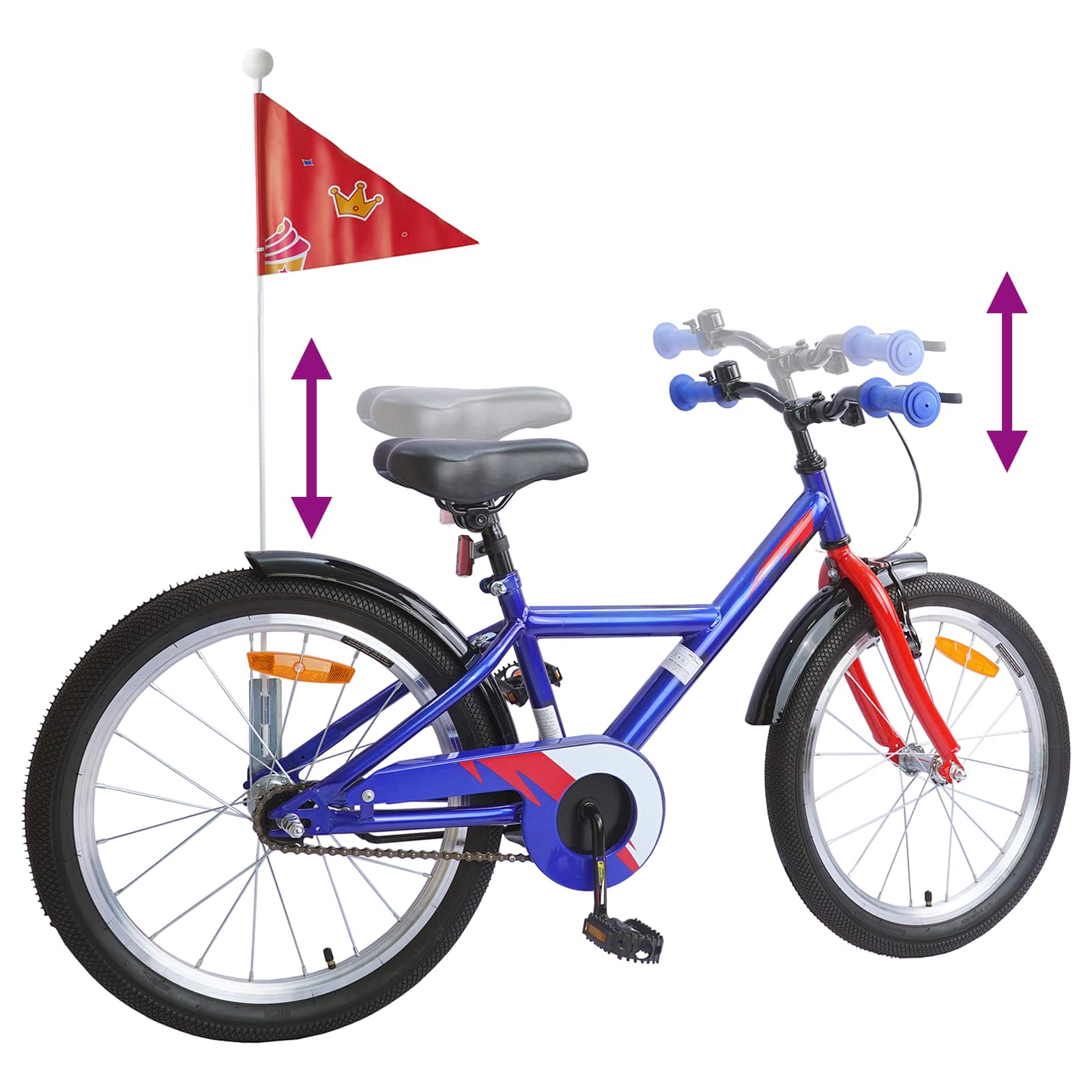 Kinderfahrrad 20 Zoll for kids aged 6 to 11 Dunkelblau