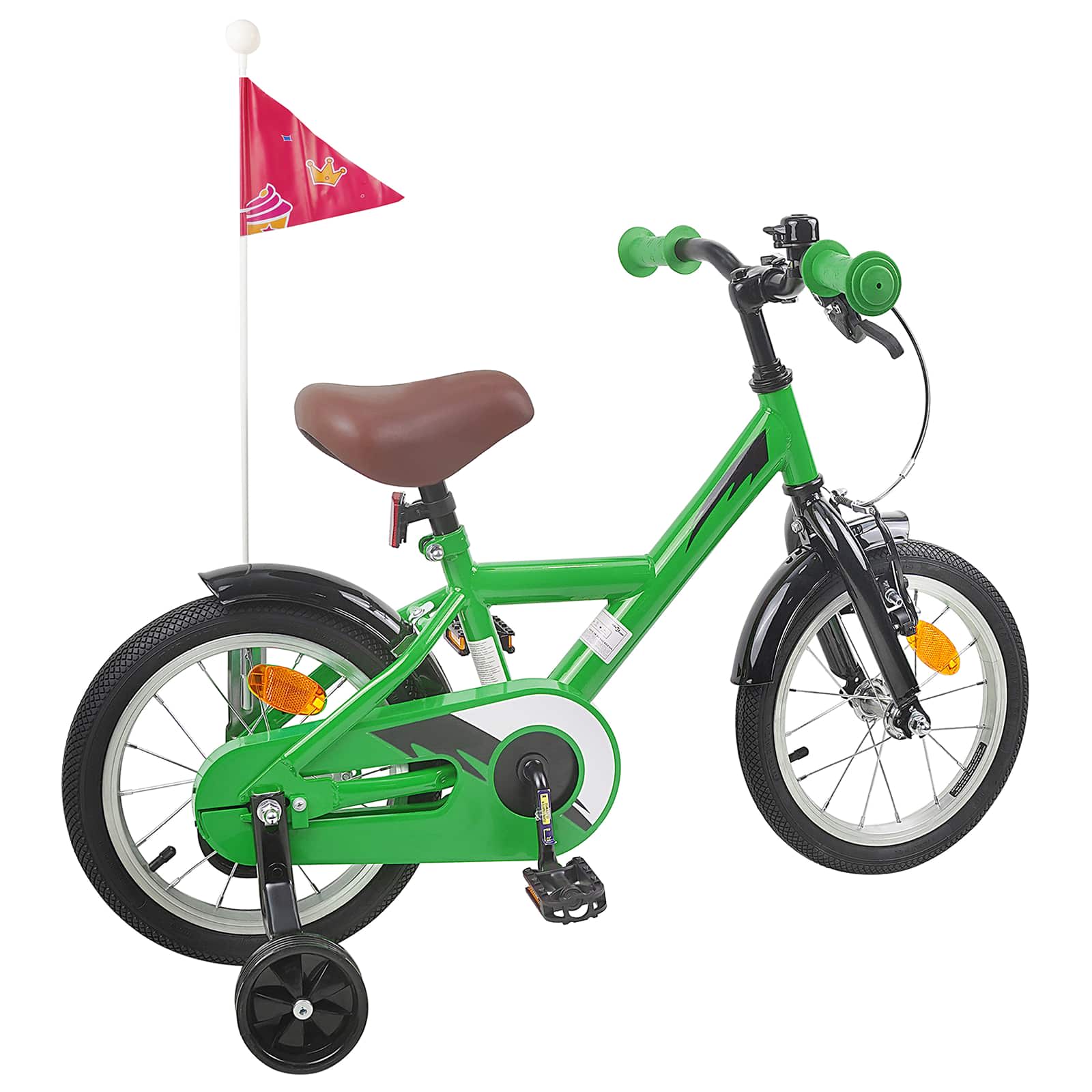 Kinderfahrrad 16 Zoll for 4-6 Years Old Grün