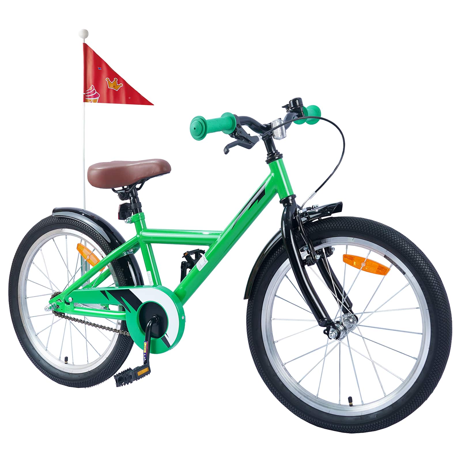 Kinderfahrrad 18 Zoll for 5-7 Years Old Grün