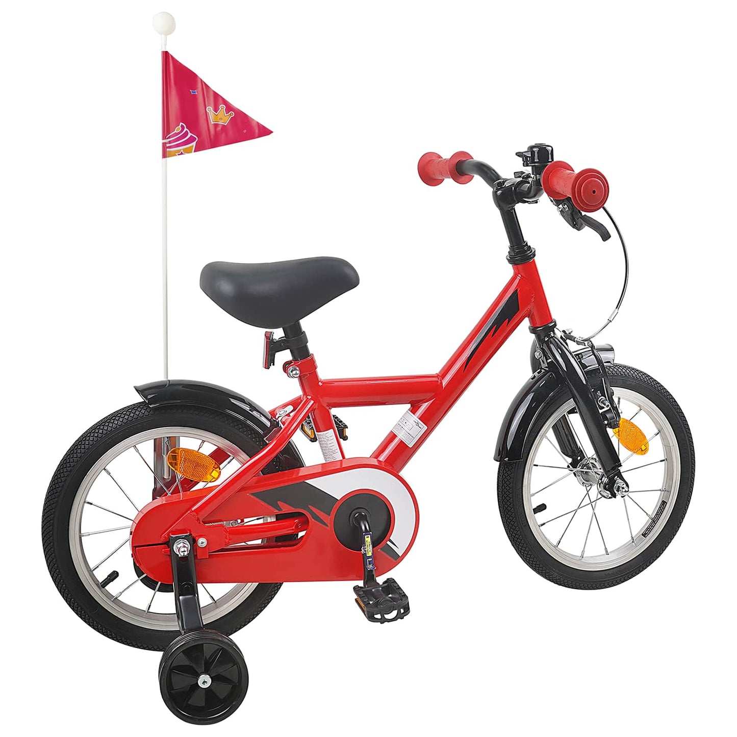 Kinderfahrrad 16 Zoll for 4-6 Years Old Rot