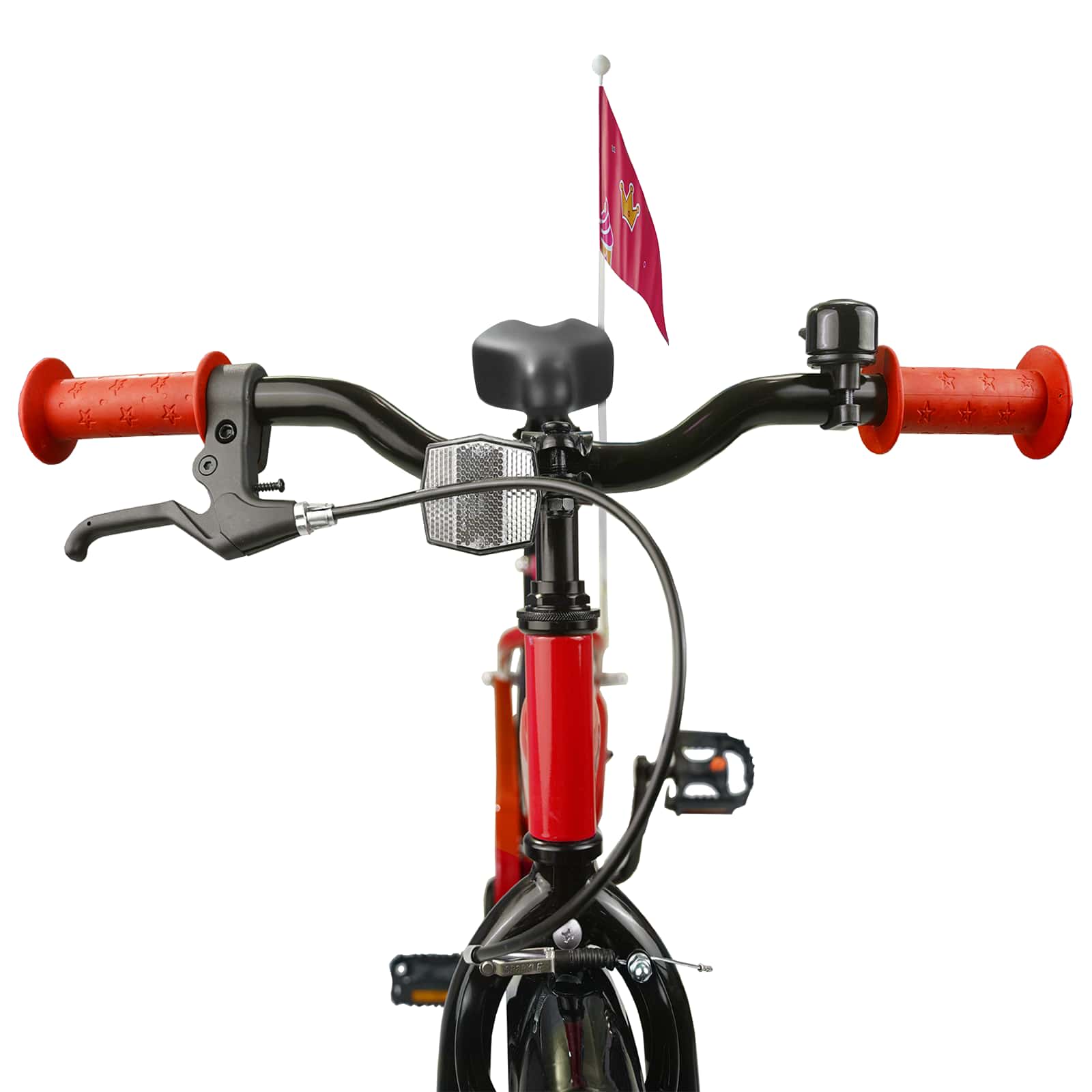 Kinderfahrrad 18 Zoll for 5-7 Years Old Rot