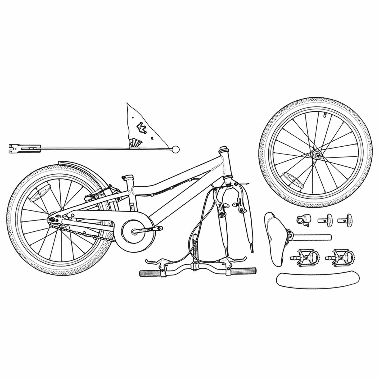 Kinderfahrrad 20 Zoll for kids aged 6 to 11 Rot
