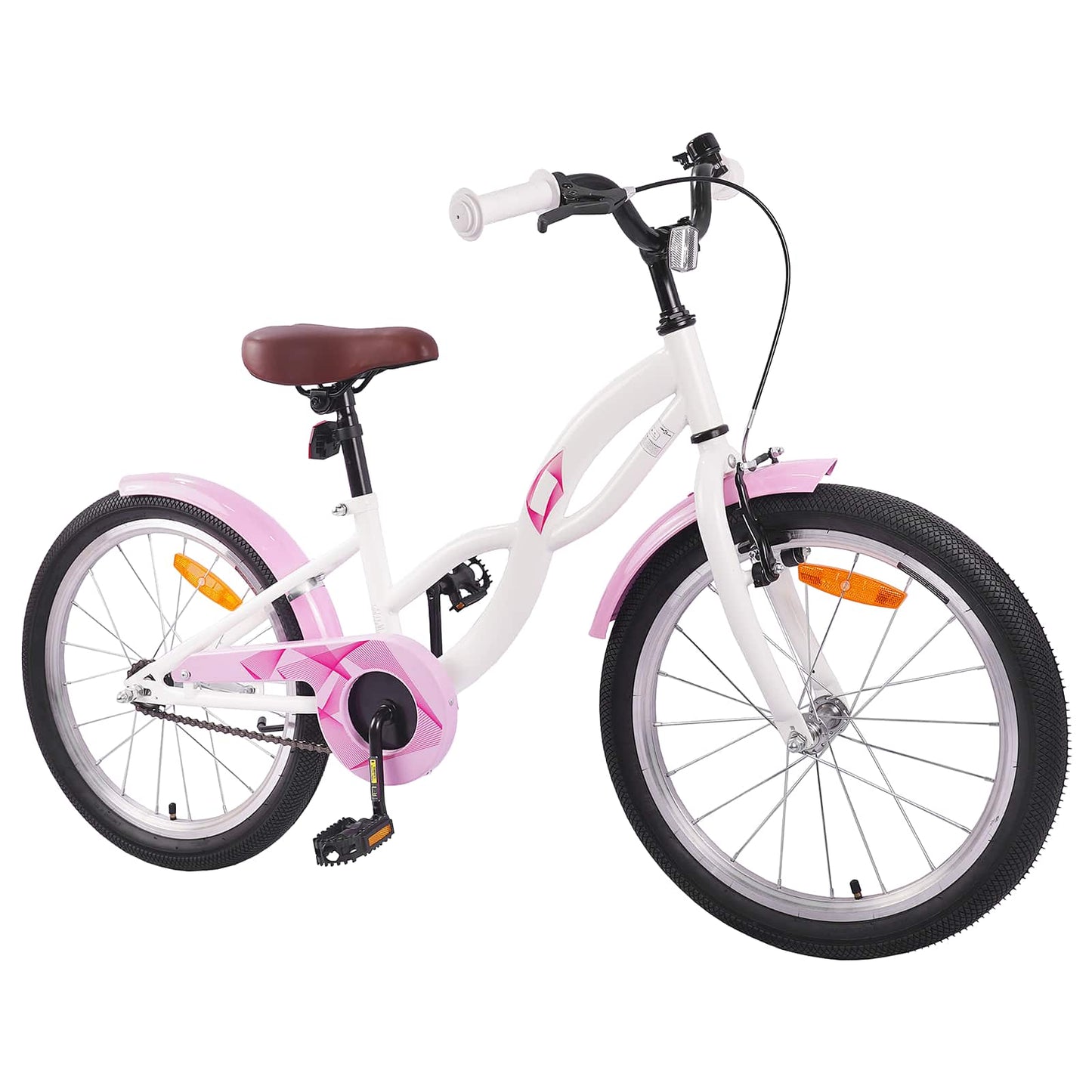 Kinderfahrrad 18 Zoll for 5-7 Years Old Weiß