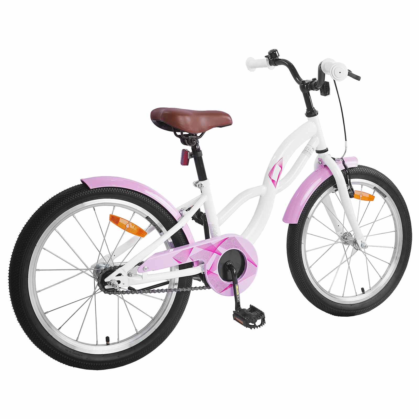 Kinderfahrrad 18 Zoll for 5-7 Years Old Weiß