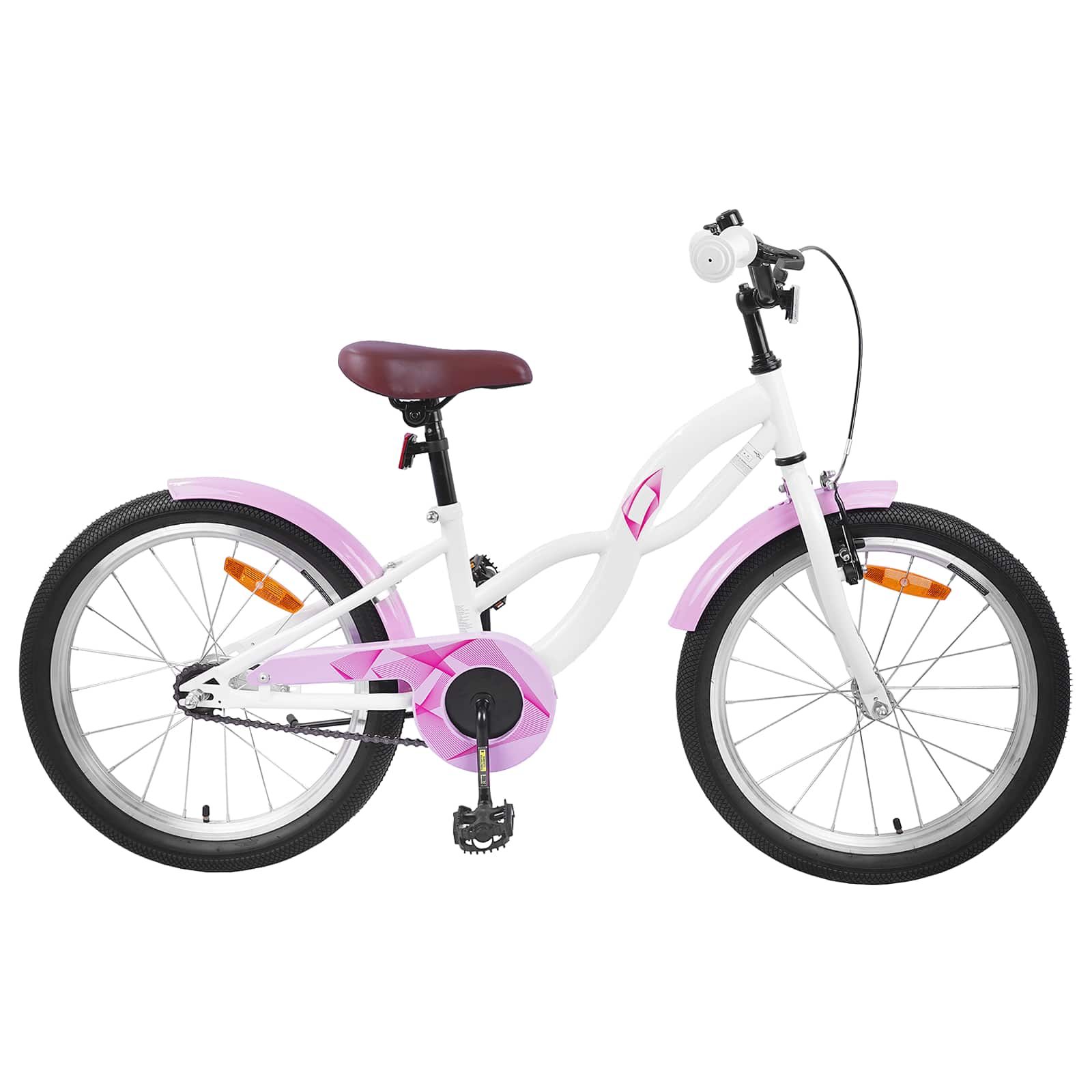 Kinderfahrrad 18 Zoll for 5-7 Years Old Weiß