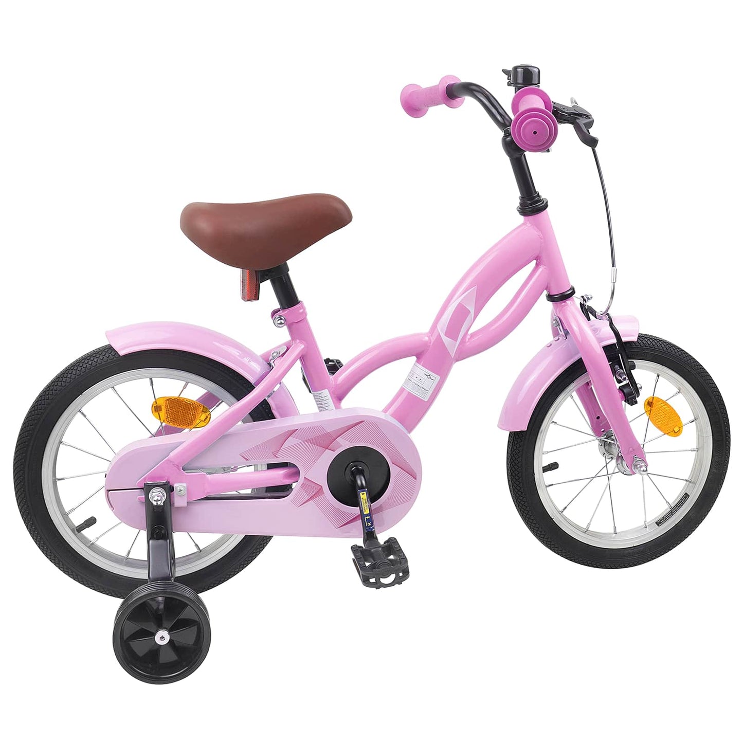 Kinderfahrrad 14 Zoll for 3-5 Years Old Hellrosa