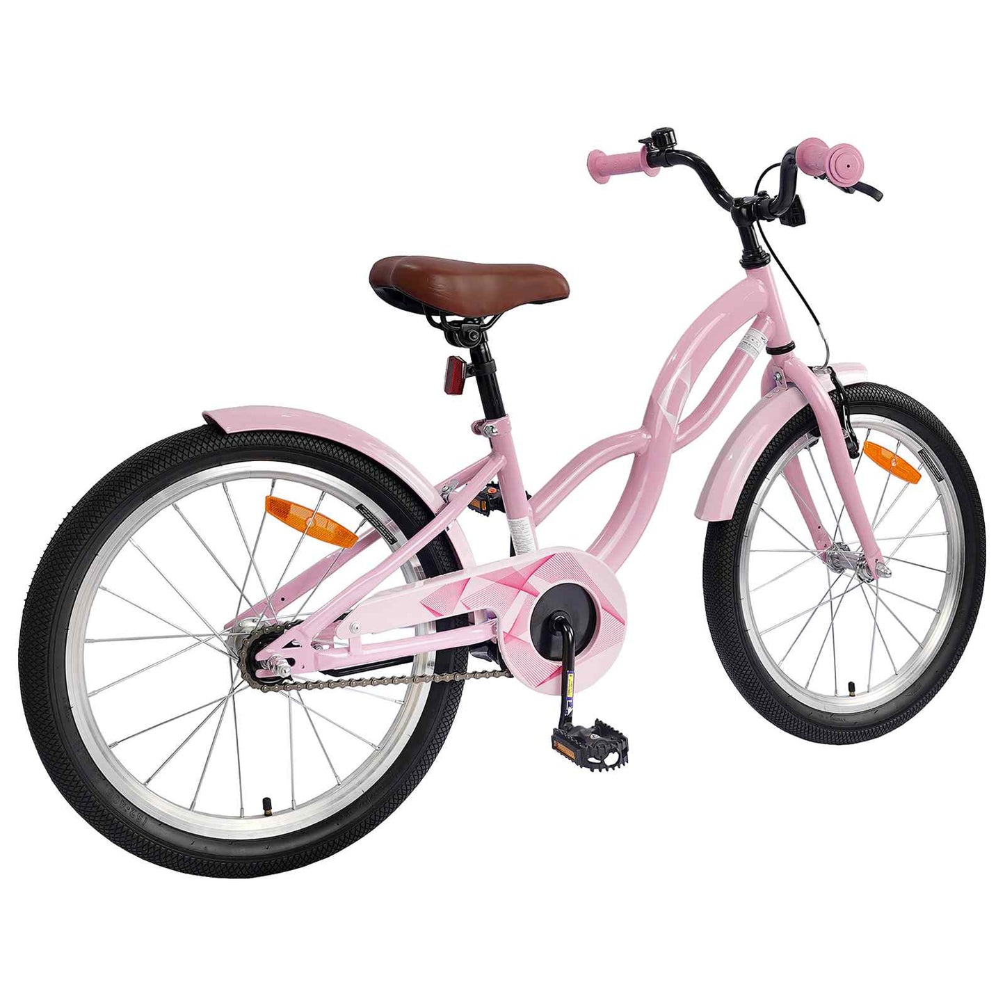 Kinderfahrrad 18 Zoll for 5-7 Years Old Hellrosa