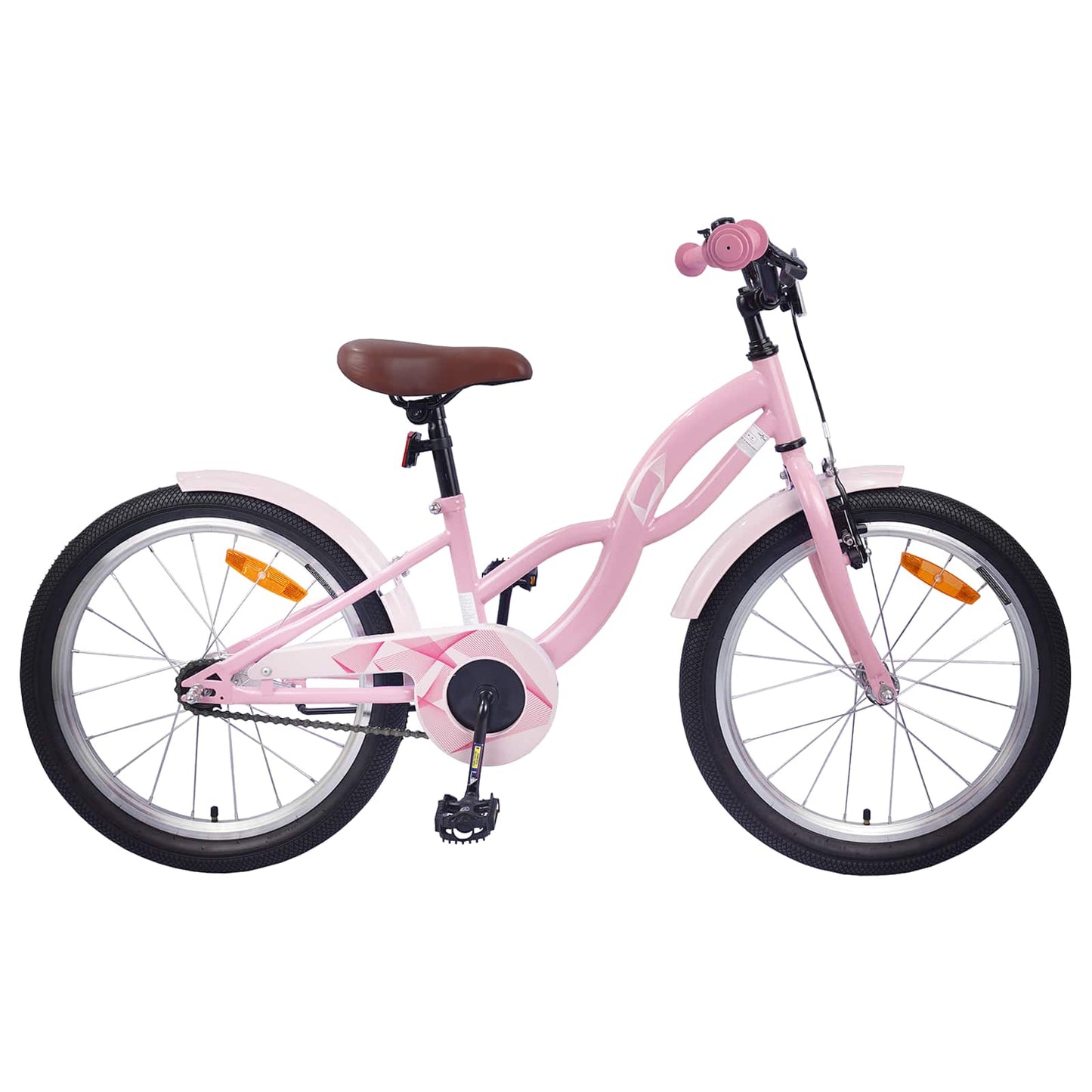 Kinderfahrrad 18 Zoll for 5-7 Years Old Hellrosa