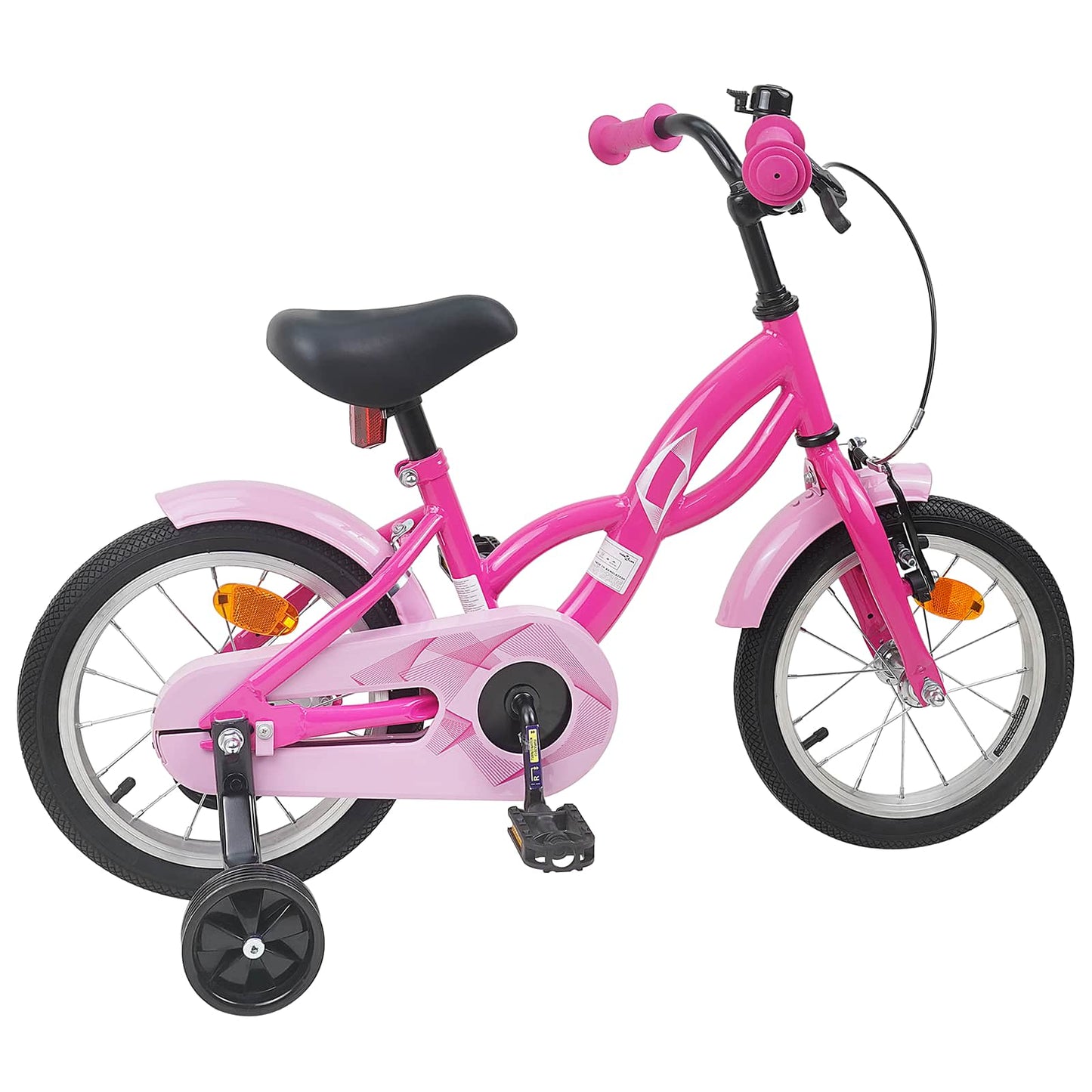 Kinderfahrrad 16 Zoll for 4-6 Years Old Dunkelrosa