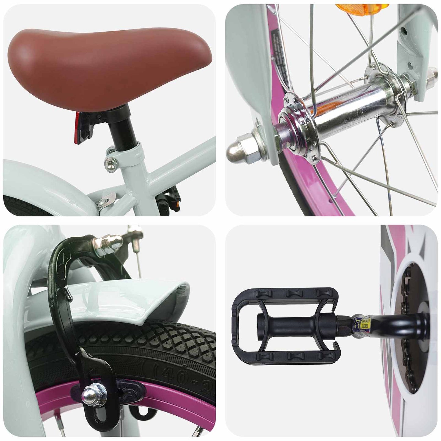 Kinderfahrrad 12 Zoll for 2 to 4 years old Hellgrün