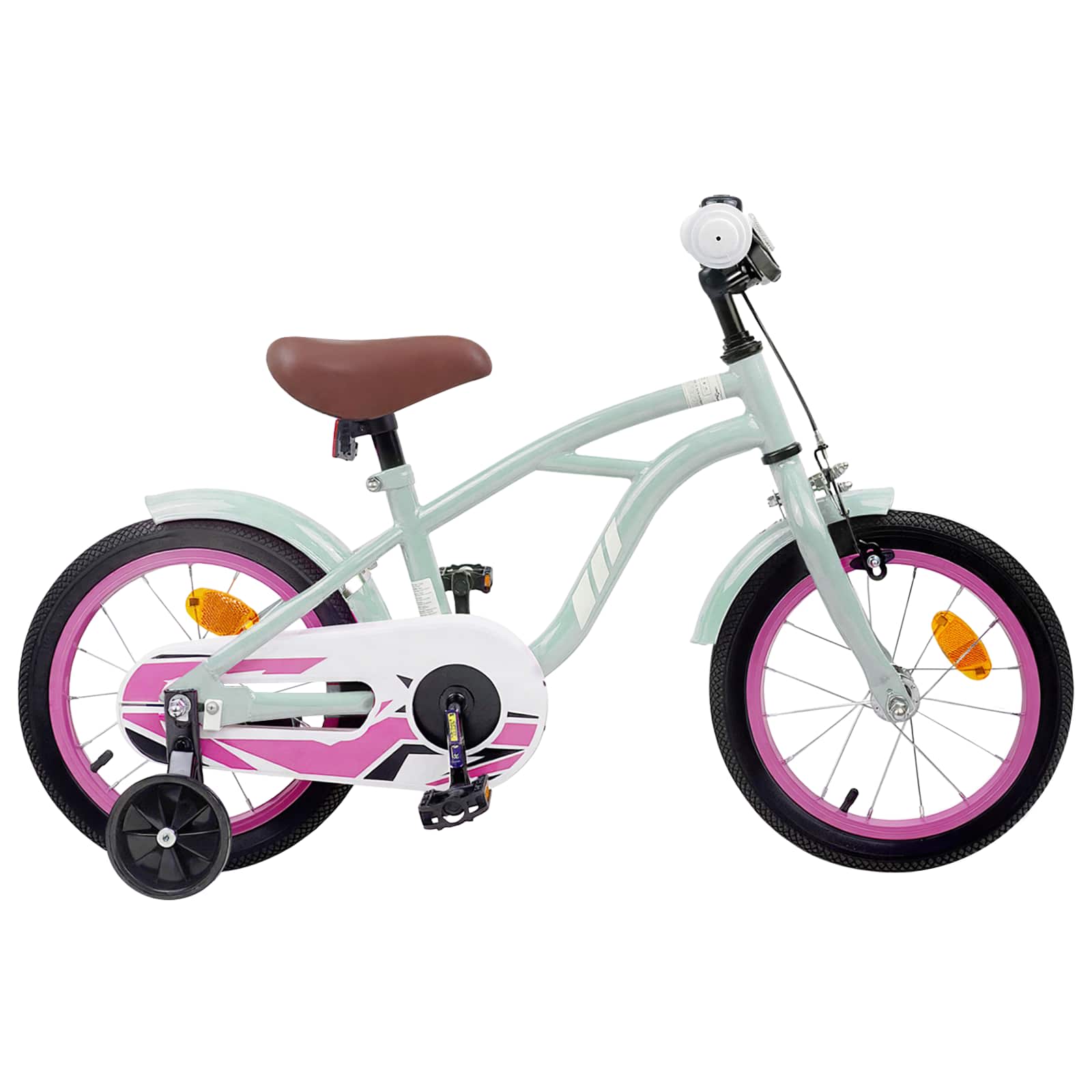 Kinderfahrrad 12 Zoll for 2 to 4 years old Hellgrün