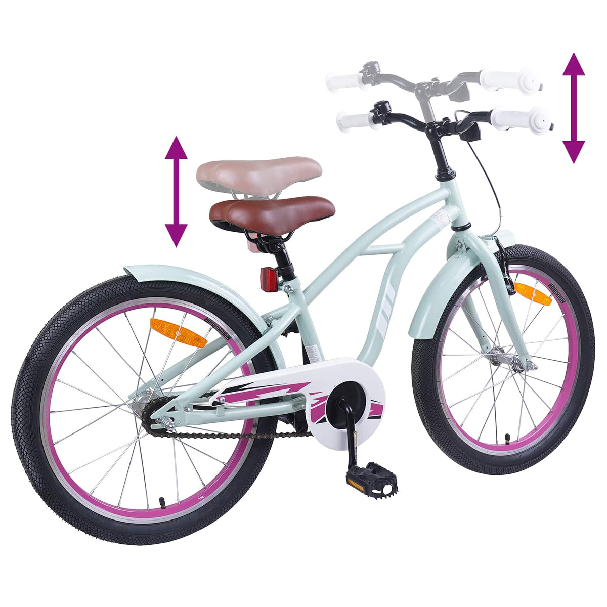 Kinderfahrrad 20 Zoll for kids aged 6 to 11 Hellgrün