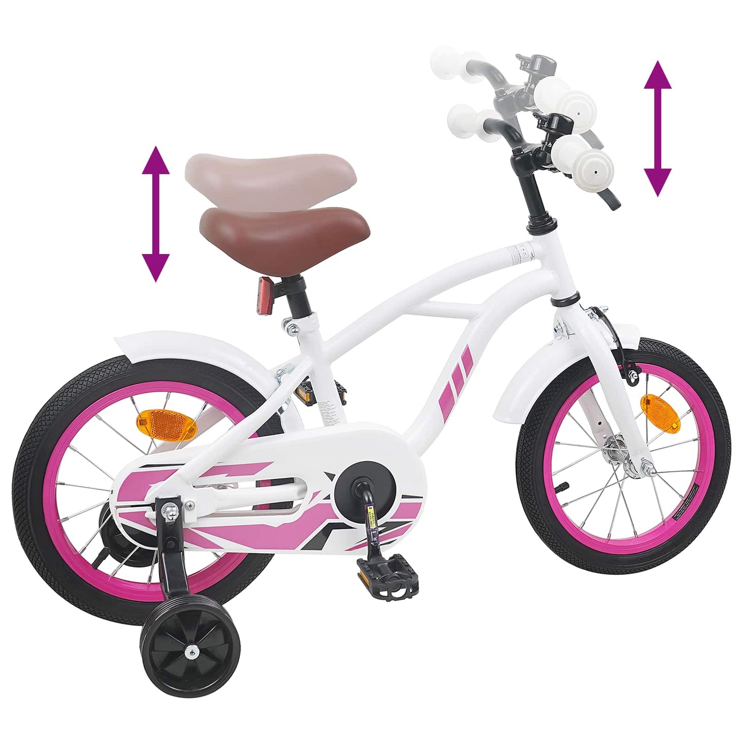 Kinderfahrrad 14 Zoll for 3-5 Years Old Weiß