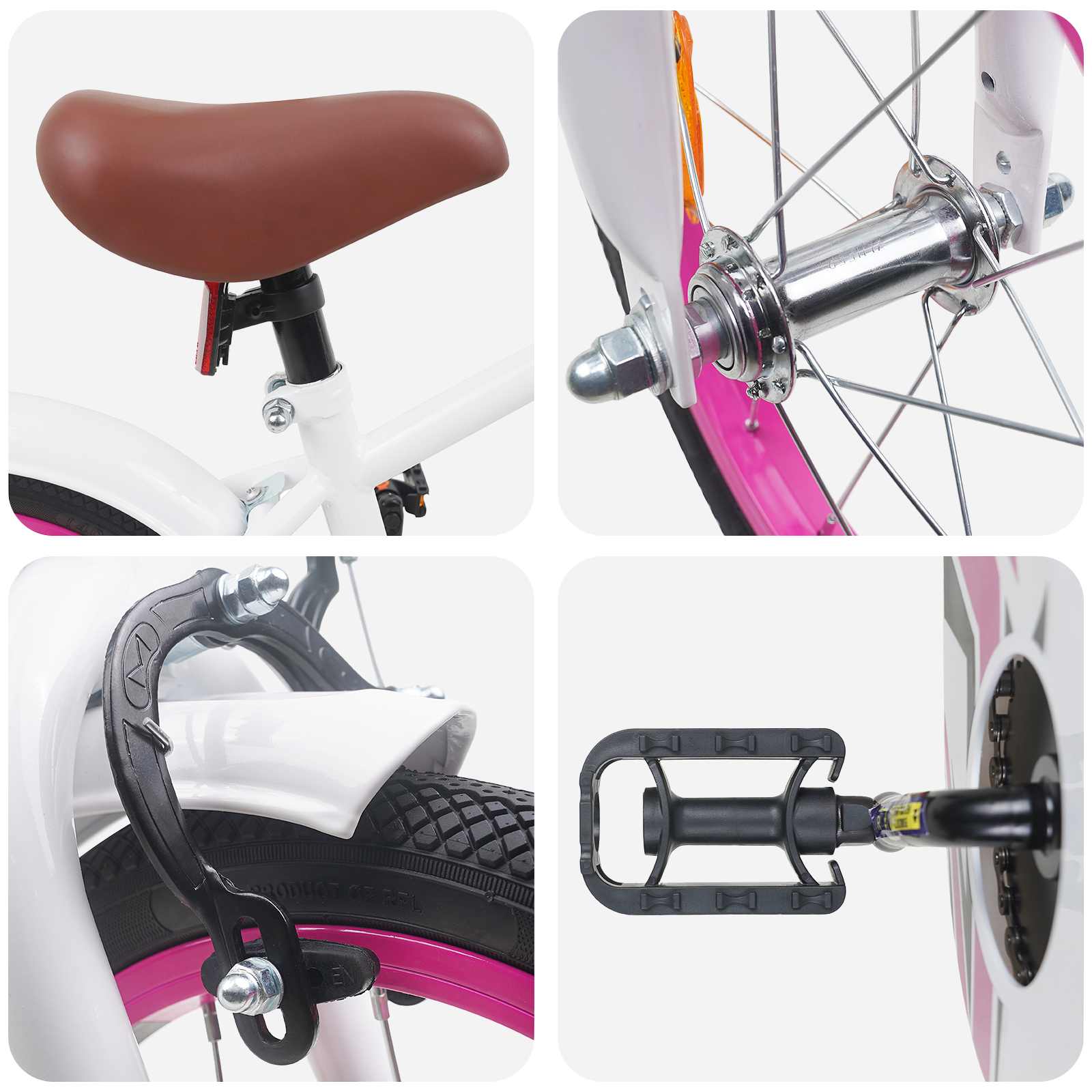 Kinderfahrrad 16 Zoll for 4-6 Years Old Weiß