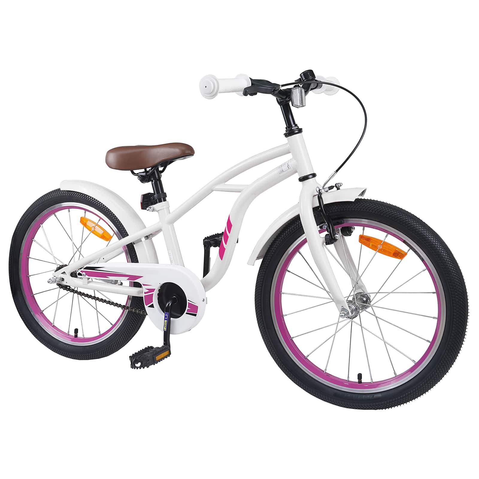 Kinderfahrrad 18 Zoll for 5-7 Years Old Weiß