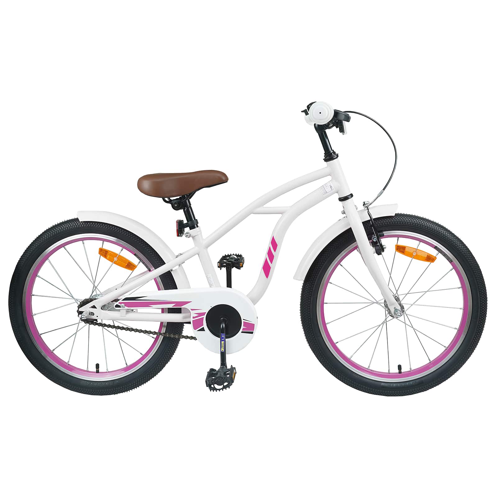 Kinderfahrrad 18 Zoll for 5-7 Years Old Weiß
