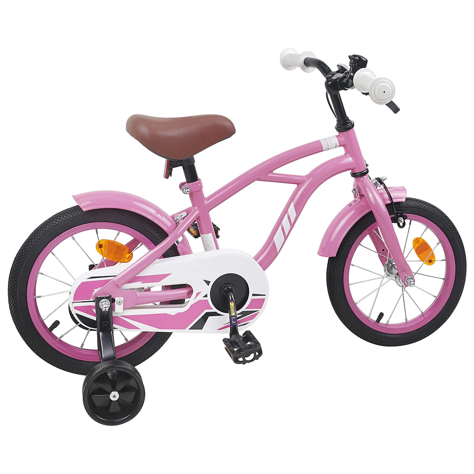 Kinderfahrrad 16 Zoll for 4-6 Years Old Hellrosa