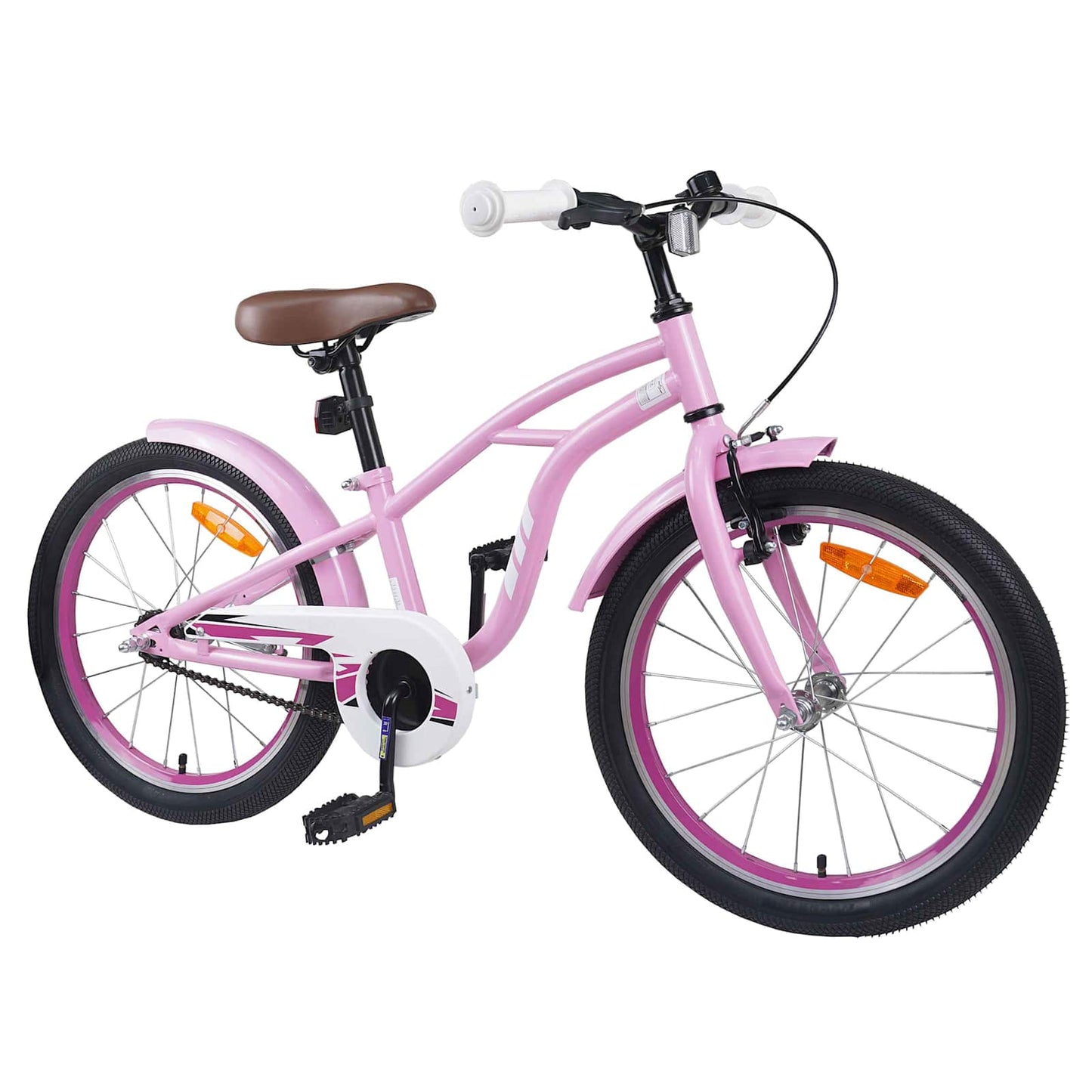 Kinderfahrrad 18 Zoll for 5-7 Years Old Hellrosa