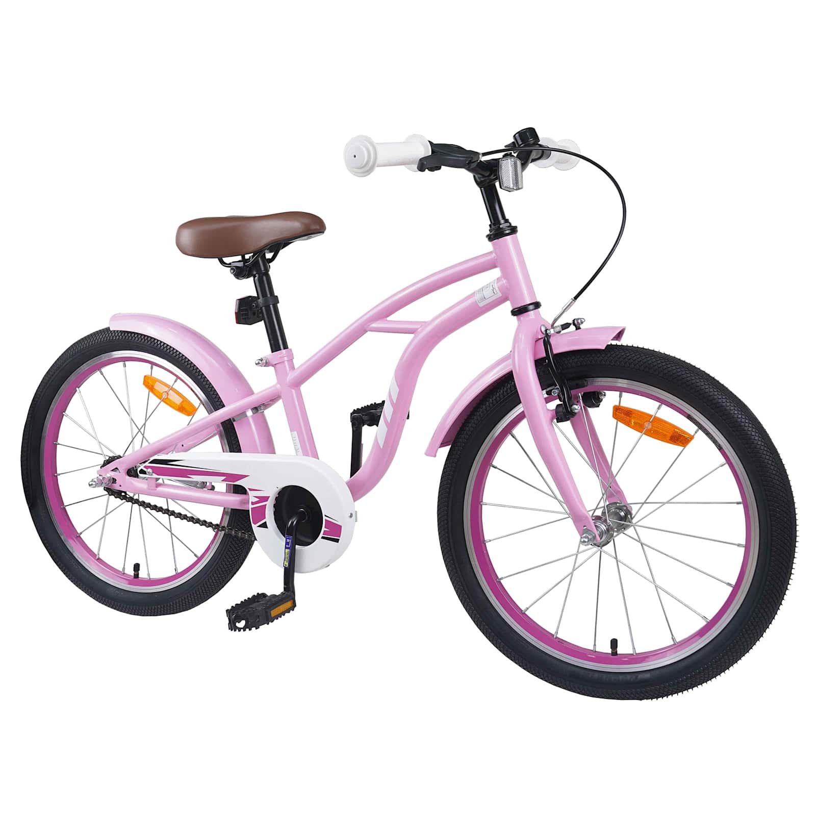 Kinderfahrrad 18 Zoll for 5-7 Years Old Hellrosa