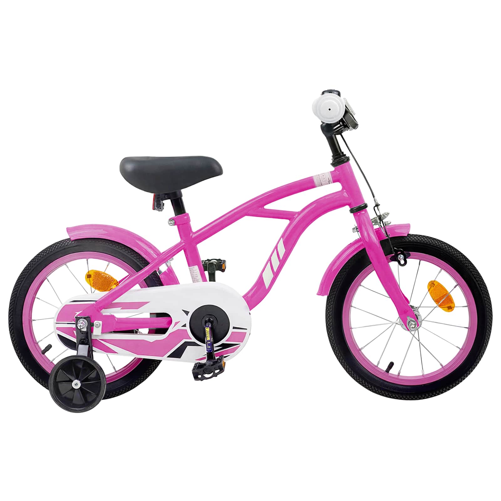Kinderfahrrad 12 Zoll for 2 to 4 years old Dunkelrosa