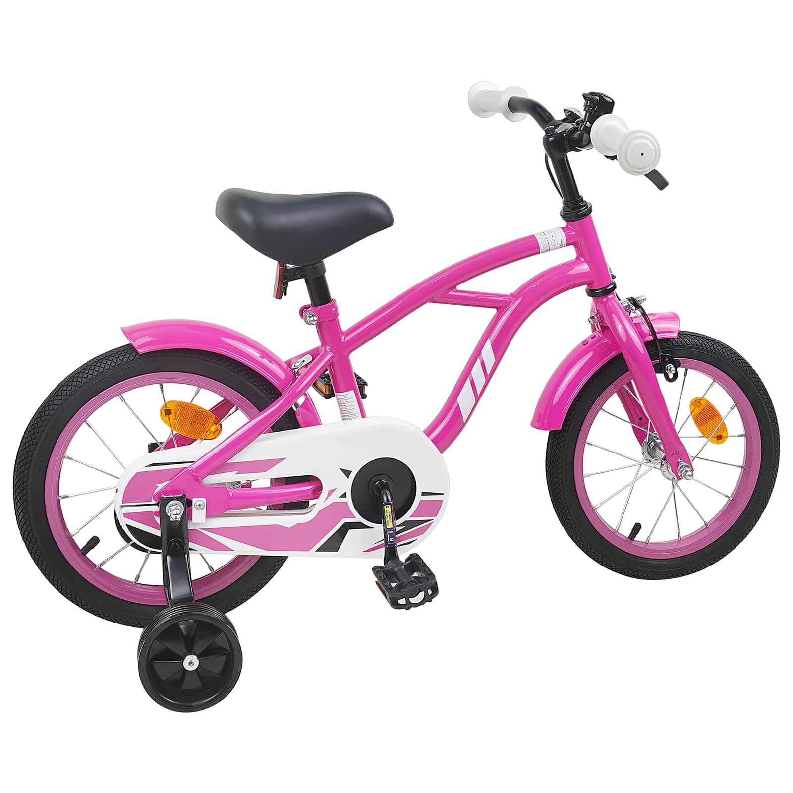 Kinderfahrrad 16 Zoll for 4-6 Years Old Dunkelrosa