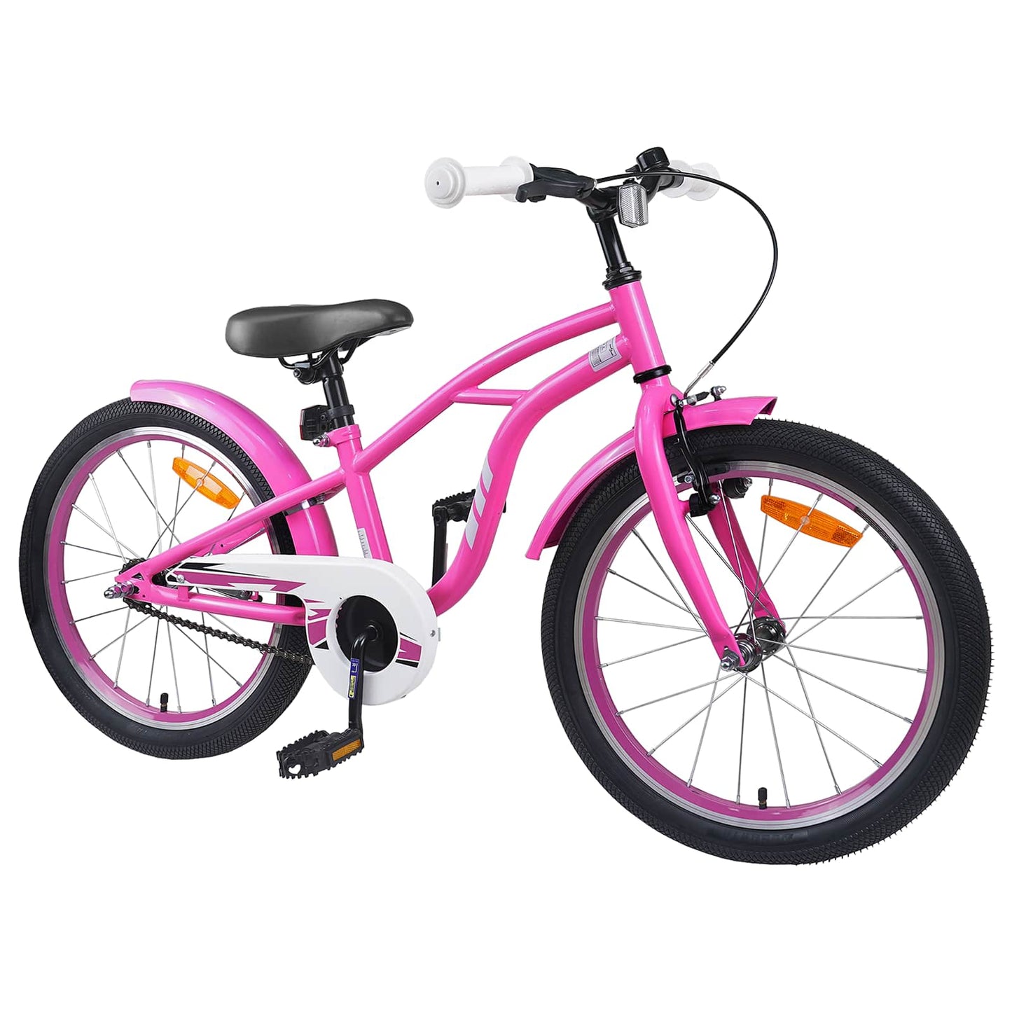 Kinderfahrrad 18 Zoll for 5-7 Years Old Dunkelrosa