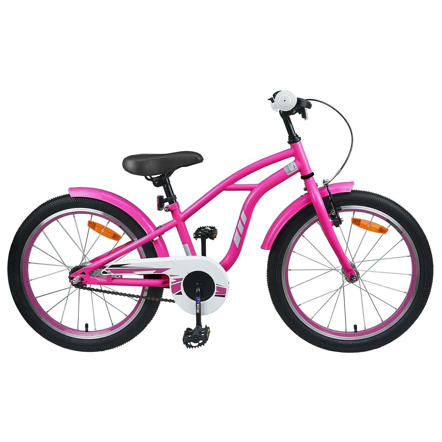 Kinderfahrrad 18 Zoll for 5-7 Years Old Dunkelrosa