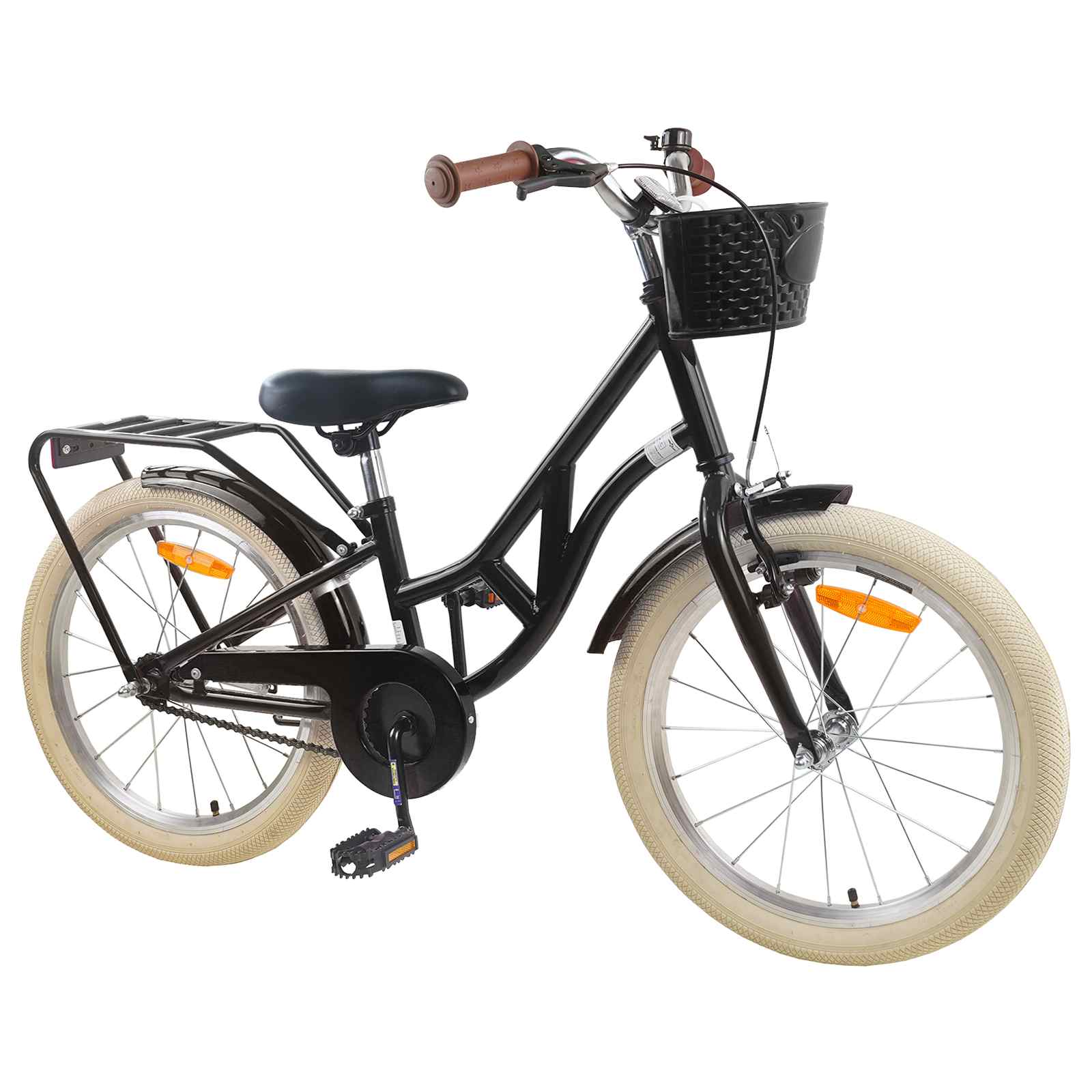 Kinderfahrrad 24 Zoll für 8-12 Jahre alt Schwarz