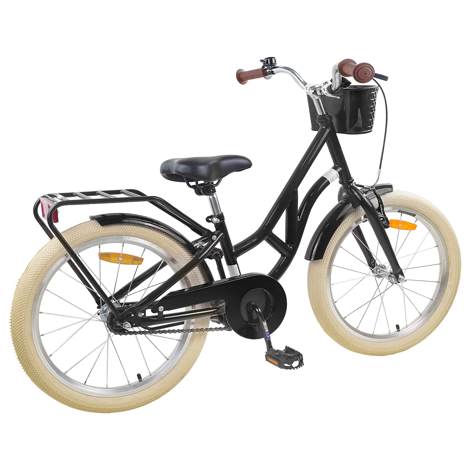 Kinderfahrrad 24 Zoll für 8-12 Jahre alt Schwarz