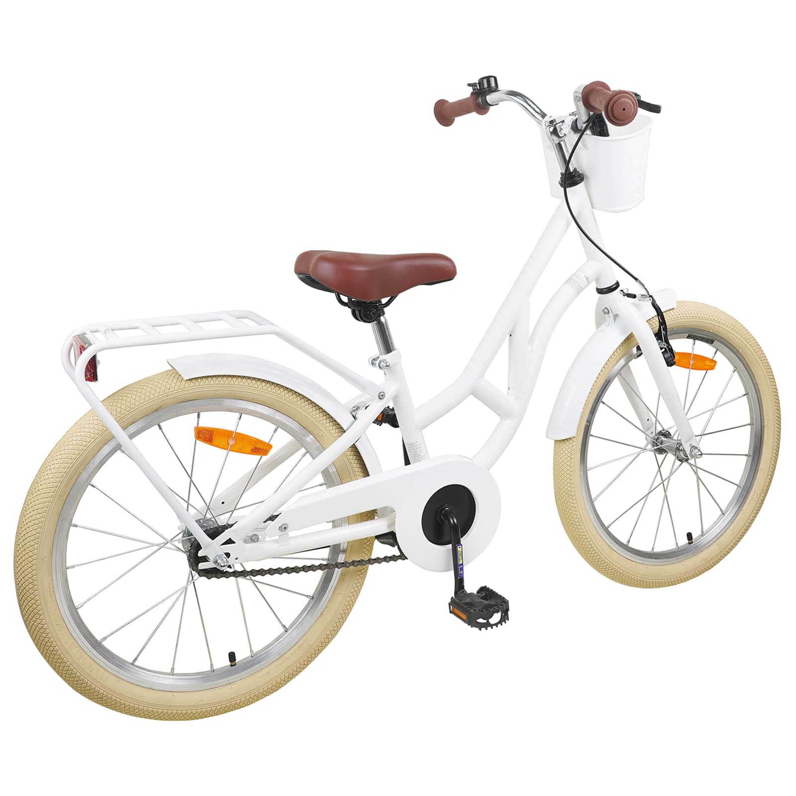 Kinderfahrrad 20 Zoll 6-11 Weiß