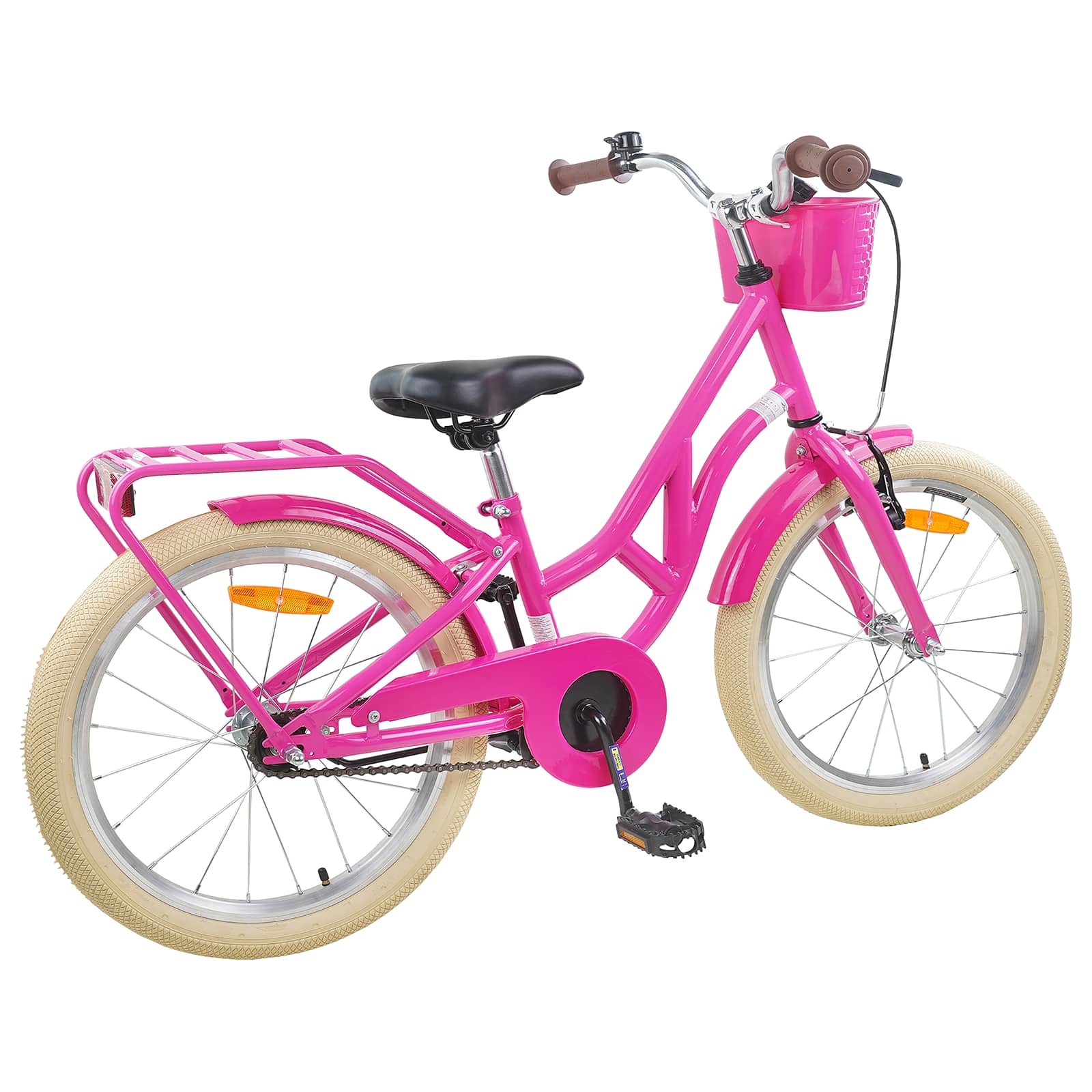 Kinderfahrrad 24 Zoll für 8-12 Jahre alt Dunkelrosa