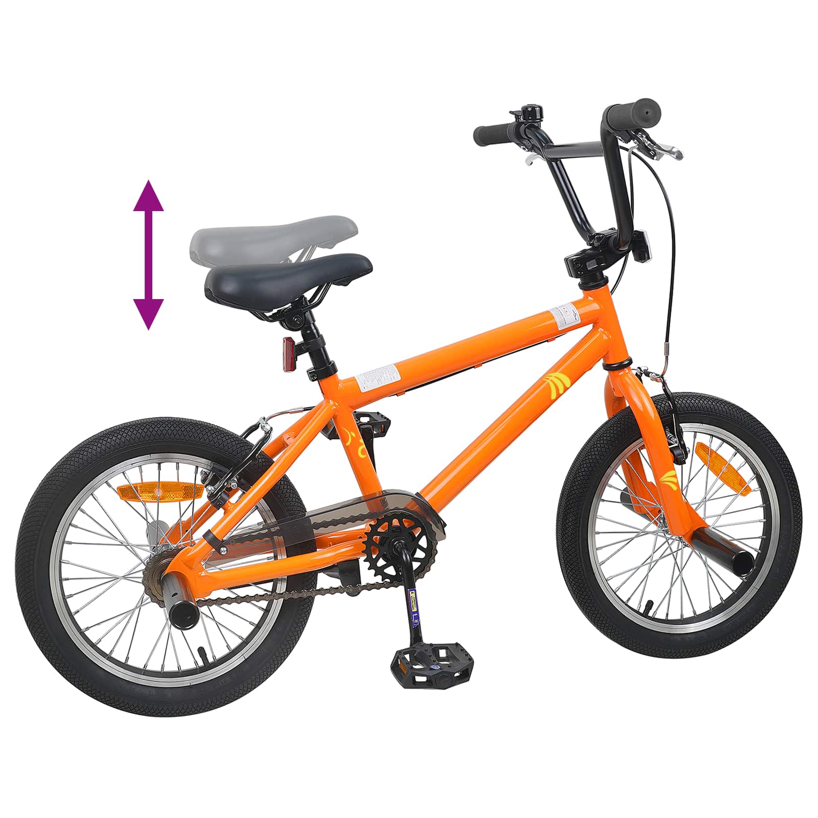 BMX Rad 20 Zoll für über 9 Jahre alt Orange