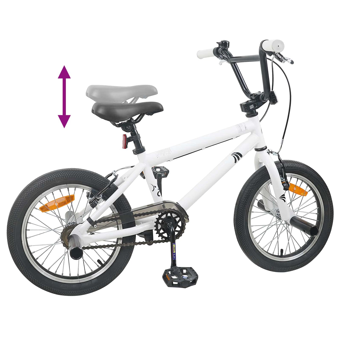 BMX Rad 20 Zoll für über 9 Jahre alt Weiß